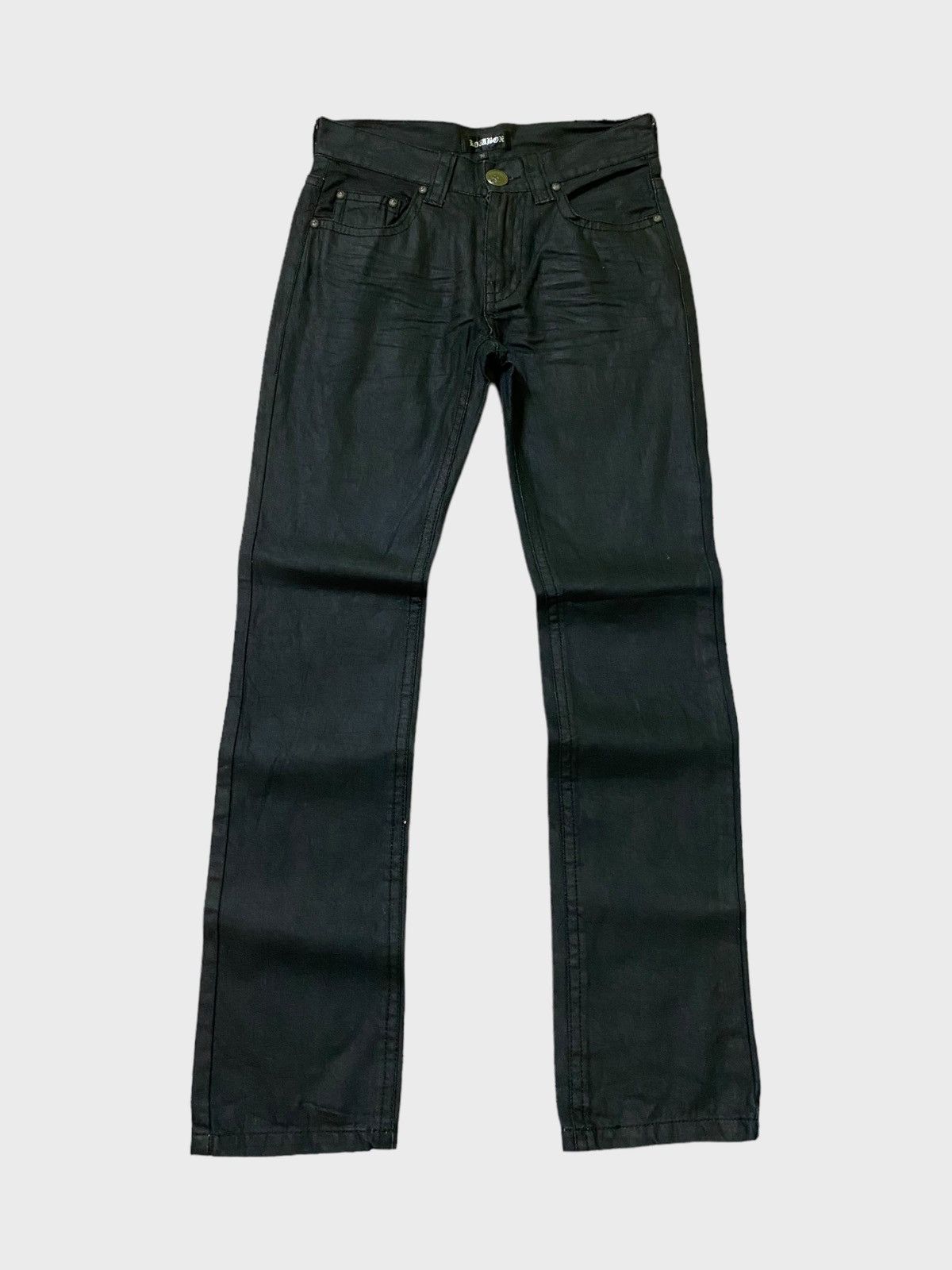 Hysteric Glamour × Le Grande Bleu (L.G.B.) LOWBOX 🌟 Waxed Rick Owen's style Denim Size US 28 / EU 44 - 2 Thumbnail