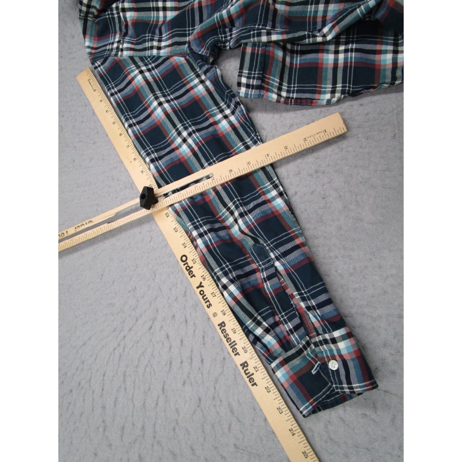 Frank & Eileen Frank & Eileen Button-Up Shirt Women Small Blue Check Twill Long Sleeve Casual Travel Size S / US 4 / IT 40 - 7 Thumbnail