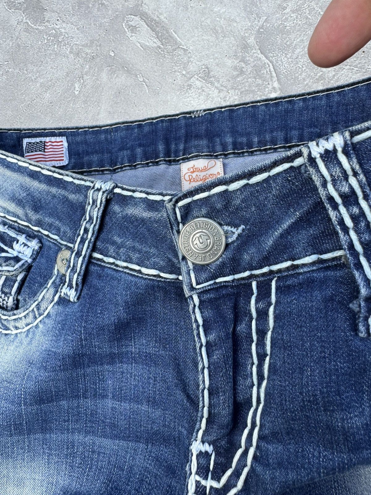 True Religion Vintage True Religion Made in USA Skini Jeans Size 31" - 6 Thumbnail