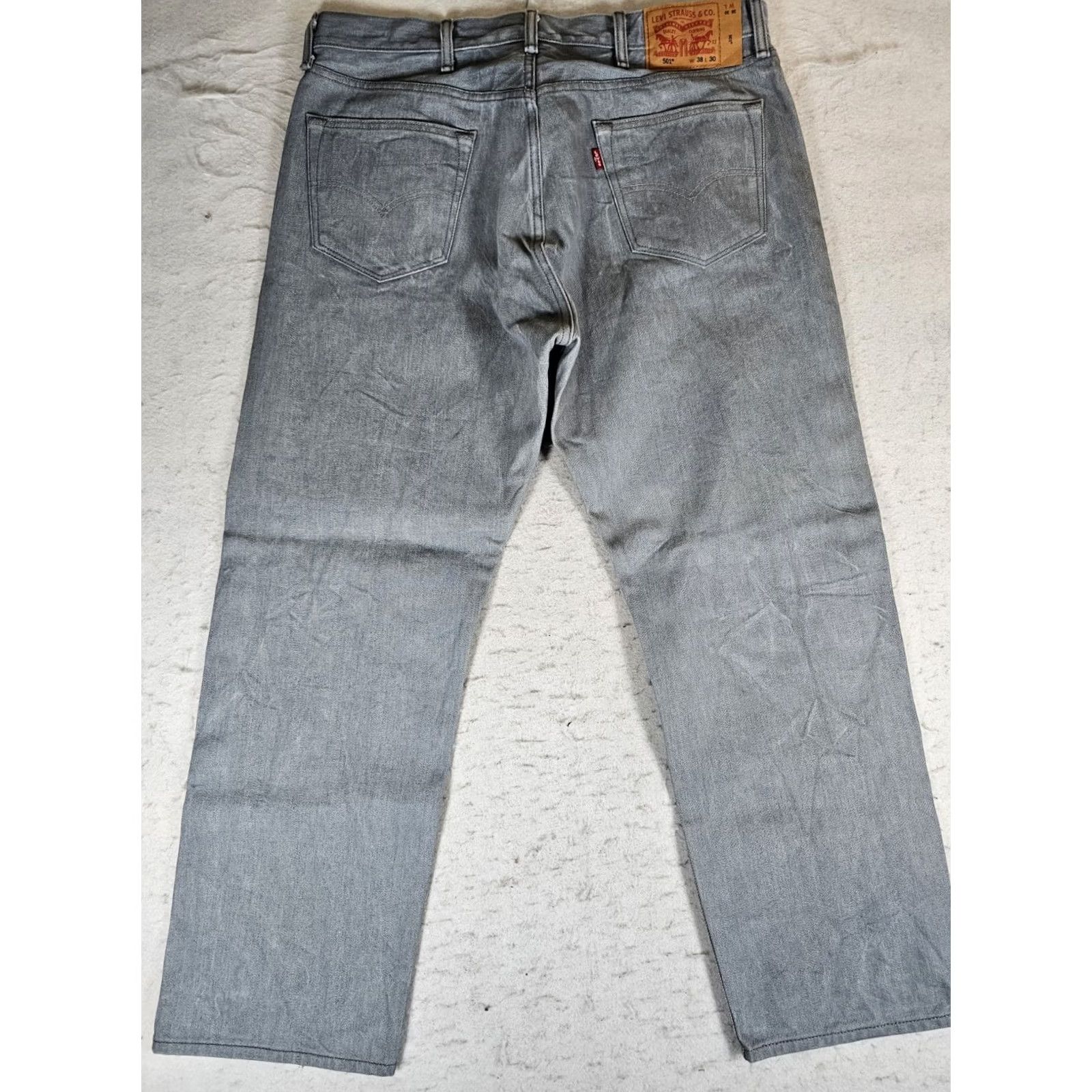 Levi's Vintage Levi's 501 Jeans Straight Leg Button Fly Denim Jeans Gray Mens 38x30 Retro 90s Regular Fit Size US 38 / EU 54 - 4 Thumbnail