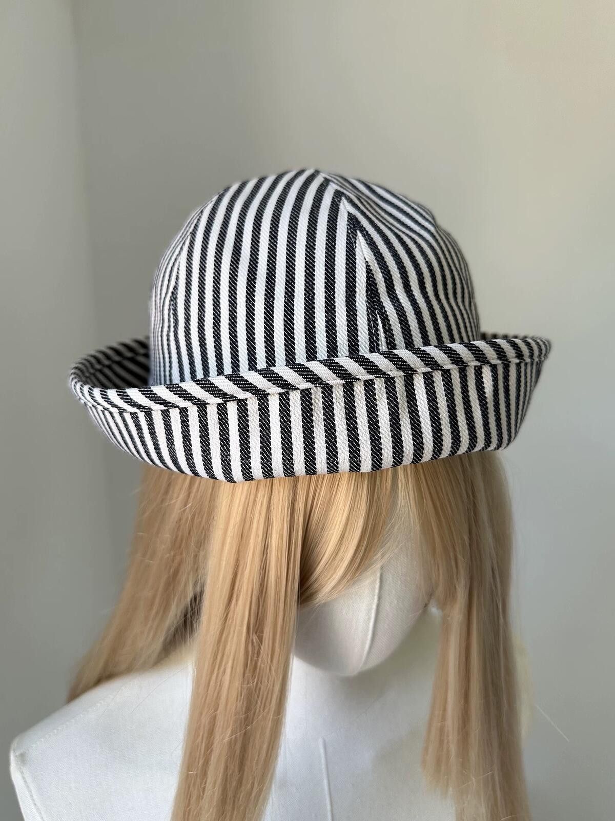 Japanese Brand Retro Striped Beret Sailor Cap Y2K French Girl Aesthetic Size ONE SIZE - 2 Thumbnail