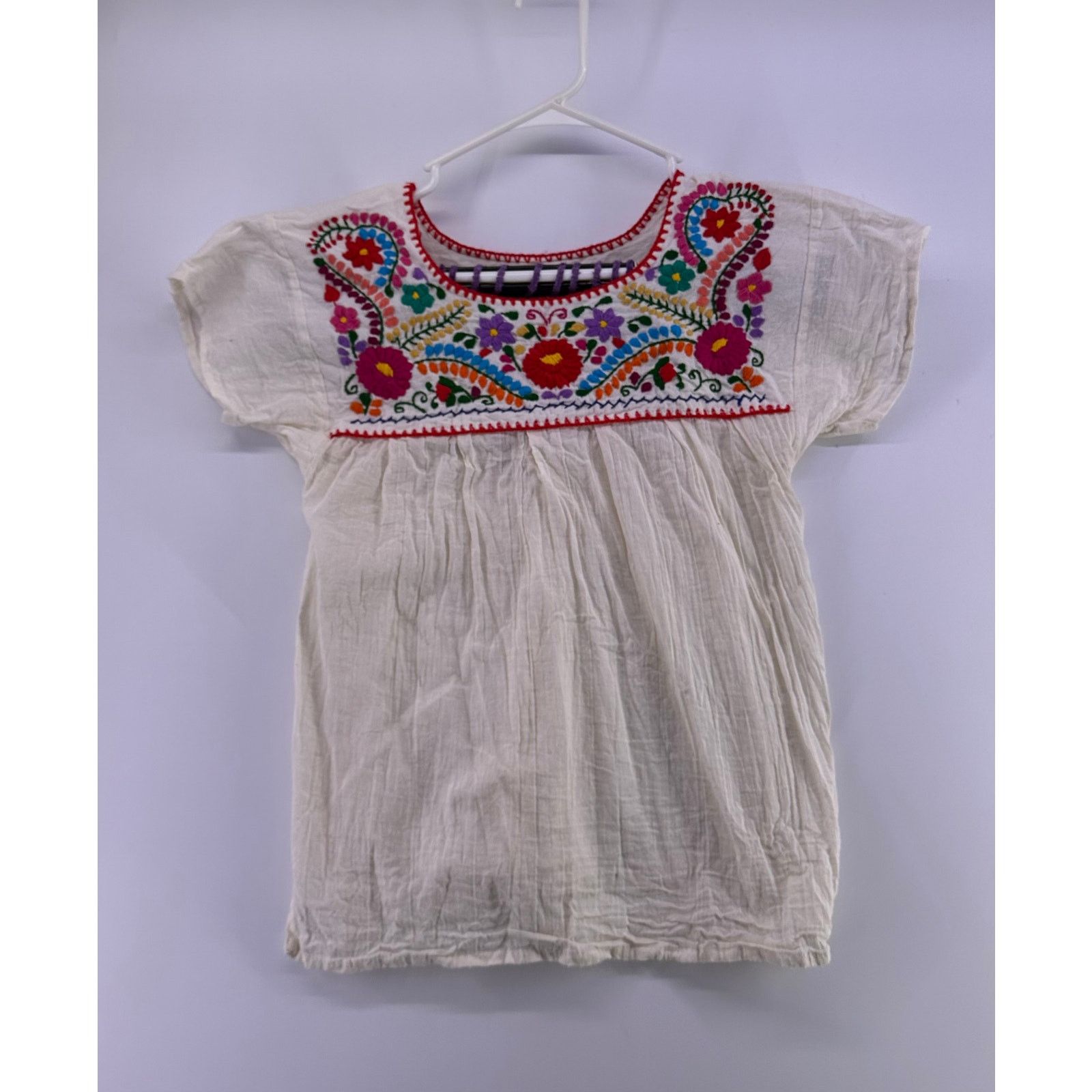 & Other Stories Hand Embroidered White Cotton Top Size Small Size S / US 4 / IT 40 - 2 Thumbnail