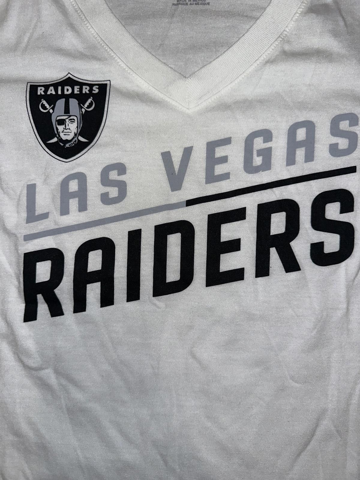 Nike Nike Slant Team (NFL Las Vegas Raiders) Women's Mid V-Neck T-Shirt Size S / US 4 / IT 40 - 4 Thumbnail