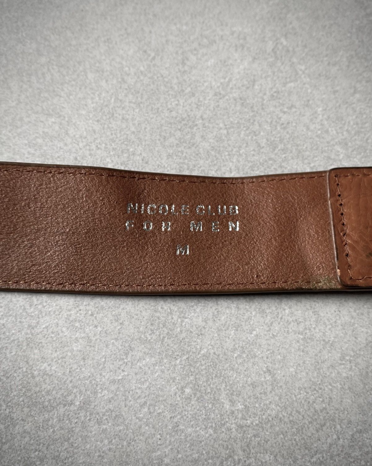 Nicole Club Nicole Club For Men Zipper Leather Belt Size ONE SIZE - 7 Thumbnail