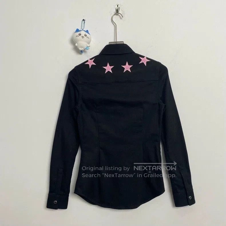 Givenchy Givenchy Black Long Sleeve Star Shirt. Size US S / EU 44-46 / 1 - 3 Thumbnail