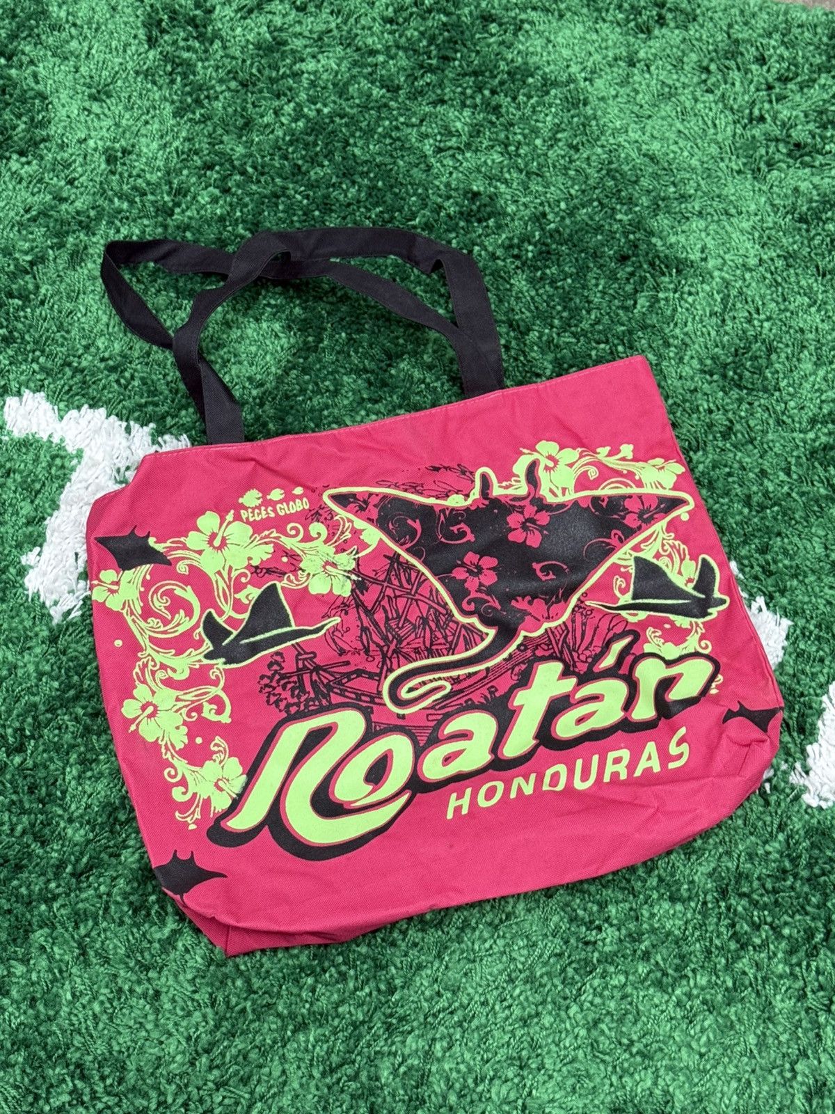 Vintage Vintage Y2K Tropical Roatan Honduras Zip Tote Bag Size ONE SIZE - 1 Thumbnail