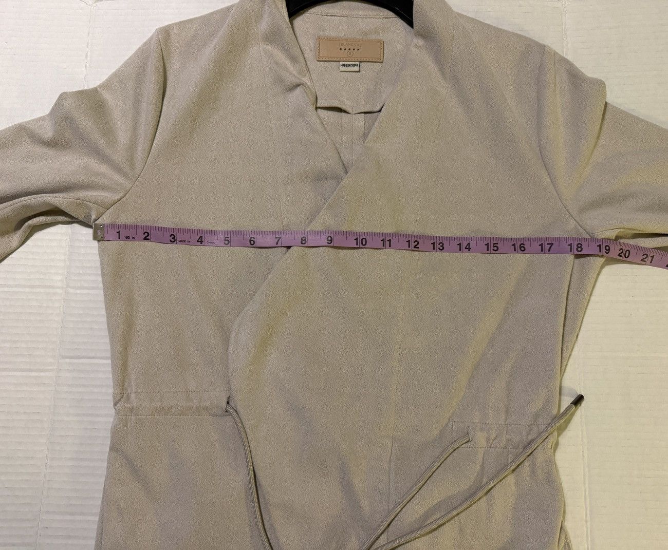 BLANKNYC Blank NYC Women’s Beige Microfiber Drawstring Tie Jacket Size S / US 4 / IT 40 - 6 Thumbnail