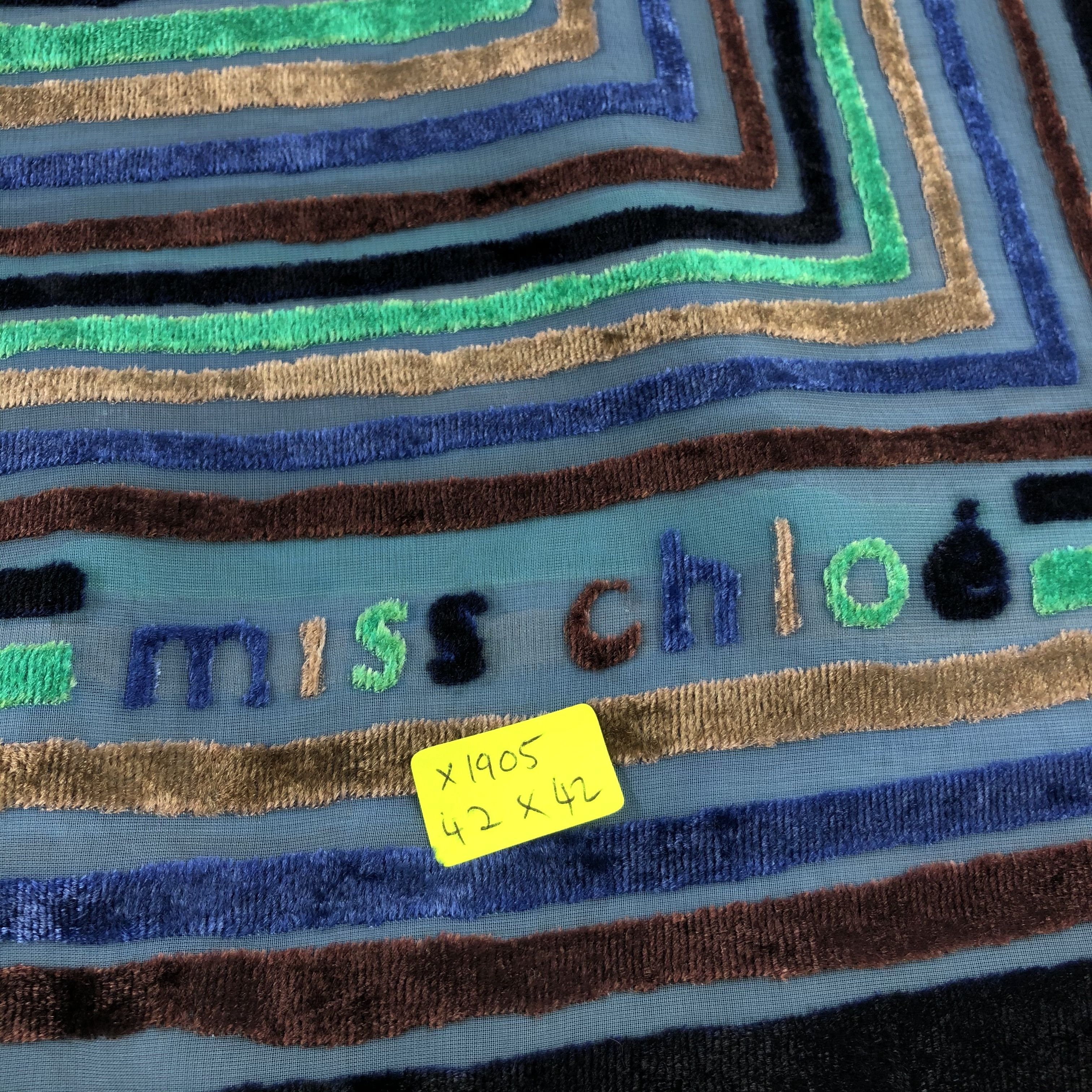 Chloe Vintage Miss Chloe Silk Scarf Size ONE SIZE - 6 Thumbnail