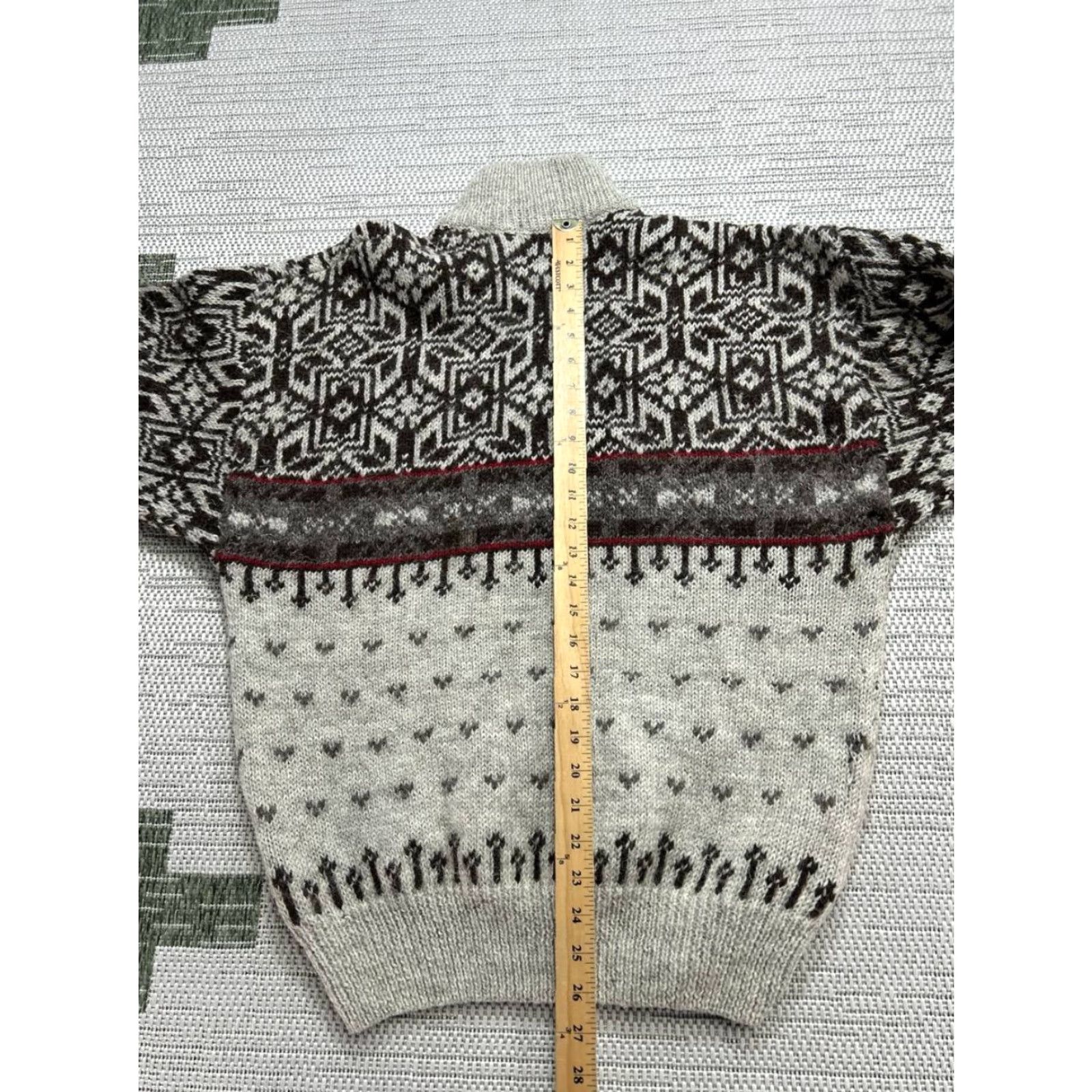 Nautica Nautica Sweater Mens M Brown Wool Knit Quarter Zip Pullover Regular Size Knit Wool Logo Vintage: No Size US M / EU 48-50 / 2 - 6 Thumbnail