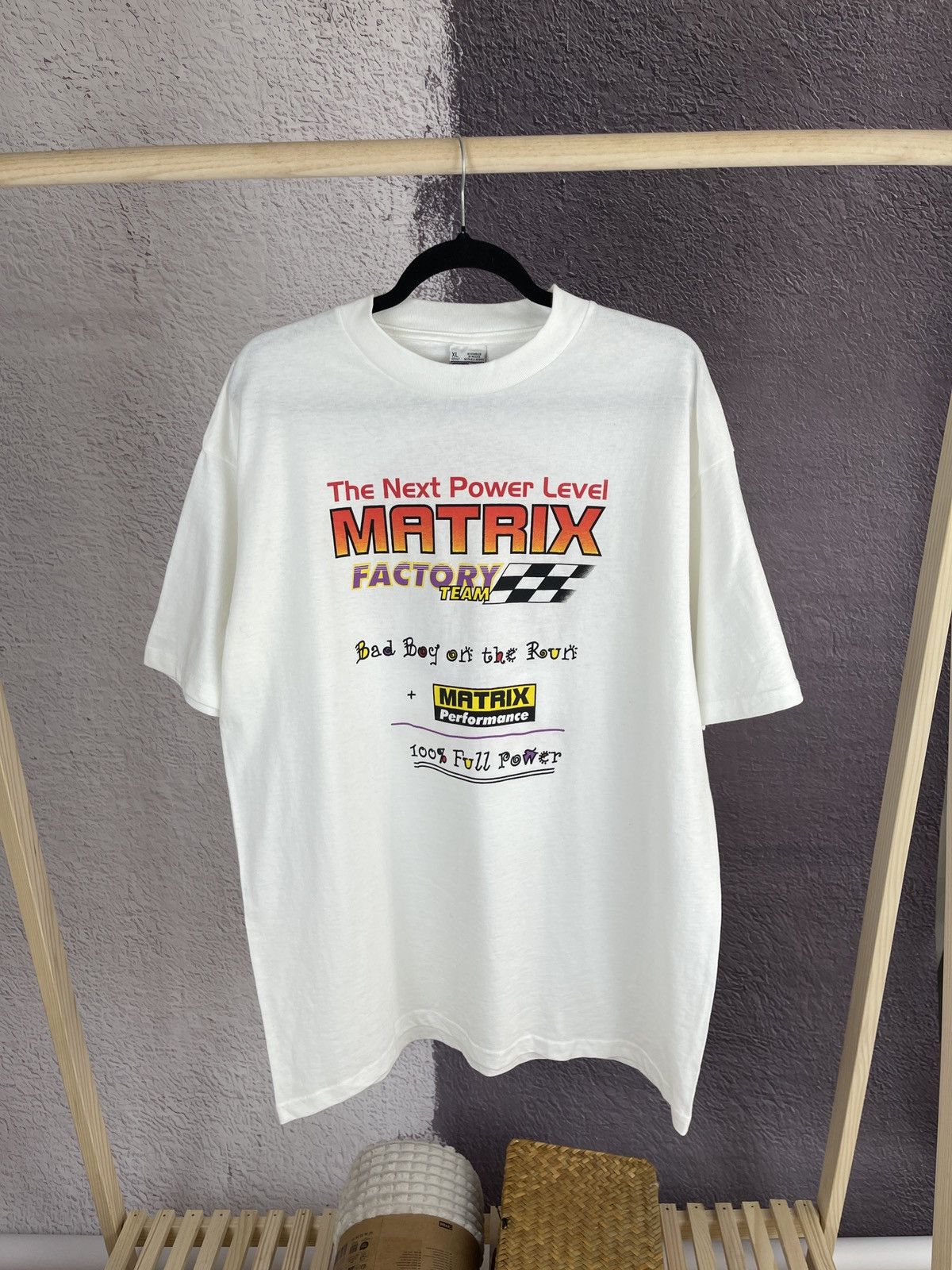 Vintage Basicss Matrix Technology Factory team vintage 90s tee Size US XL / EU 56 / 4 - 1 Thumbnail