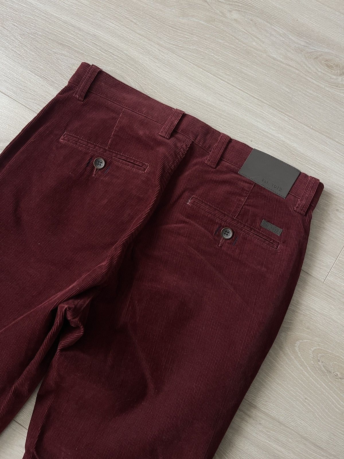 Vintage Brook Taverner Burgundy Corduroy Pants (est. 1912) W32 Size US 32 / EU 48 - 6 Thumbnail