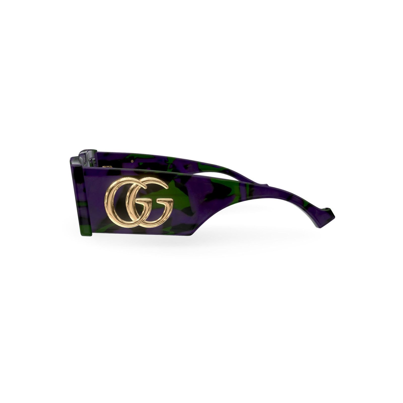 Gucci NEW Gucci Sunglasses GG1425S 003 Purple Green Havana Grey Size ONE SIZE - 4 Thumbnail