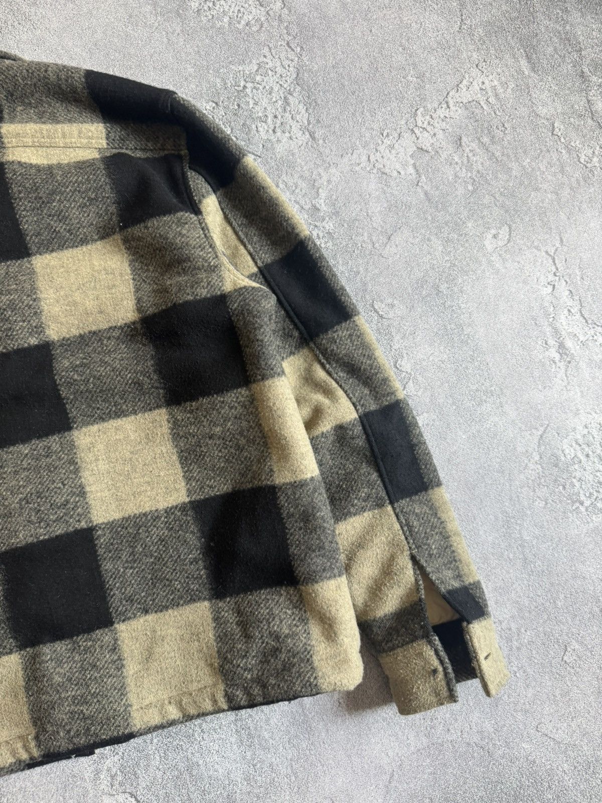 Allsaints Drexel Sherpa lined flannel plaid Chekered jacket