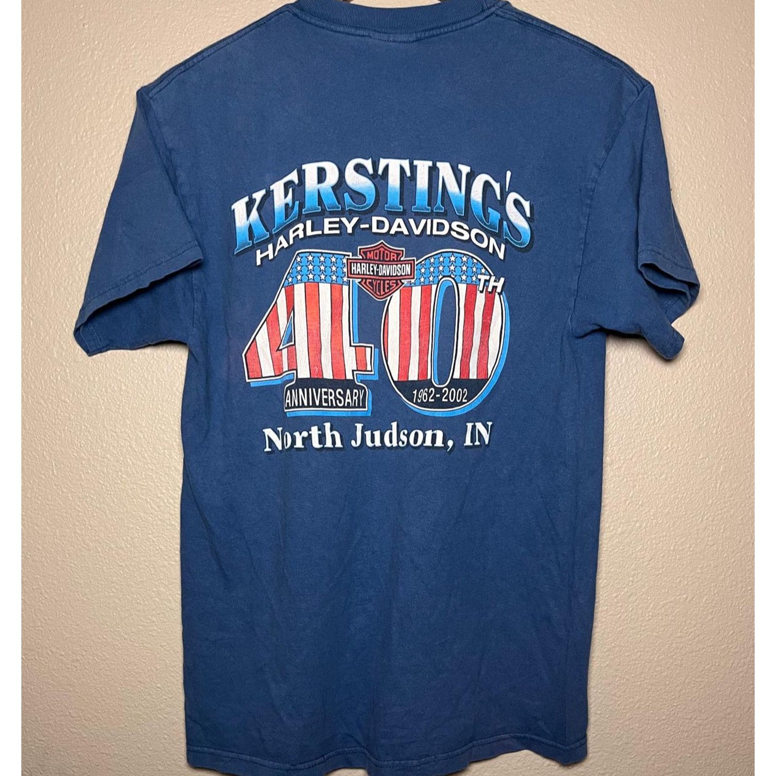 Harley Davidson Harley-Davidson 🏍️ American Flag Logo Tee – Size M Size US M / EU 48-50 / 2 - 2 Thumbnail