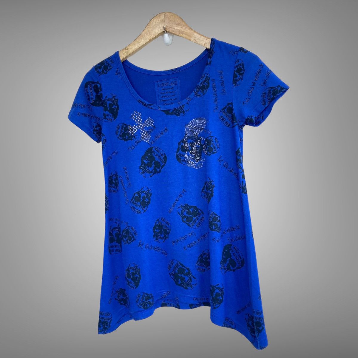 Hysteric Glamour × Japanese Brand Japanese-Cornflake Skull Printed Flared Tee Size M / US 6-8 / IT 42-44 - 3 Thumbnail