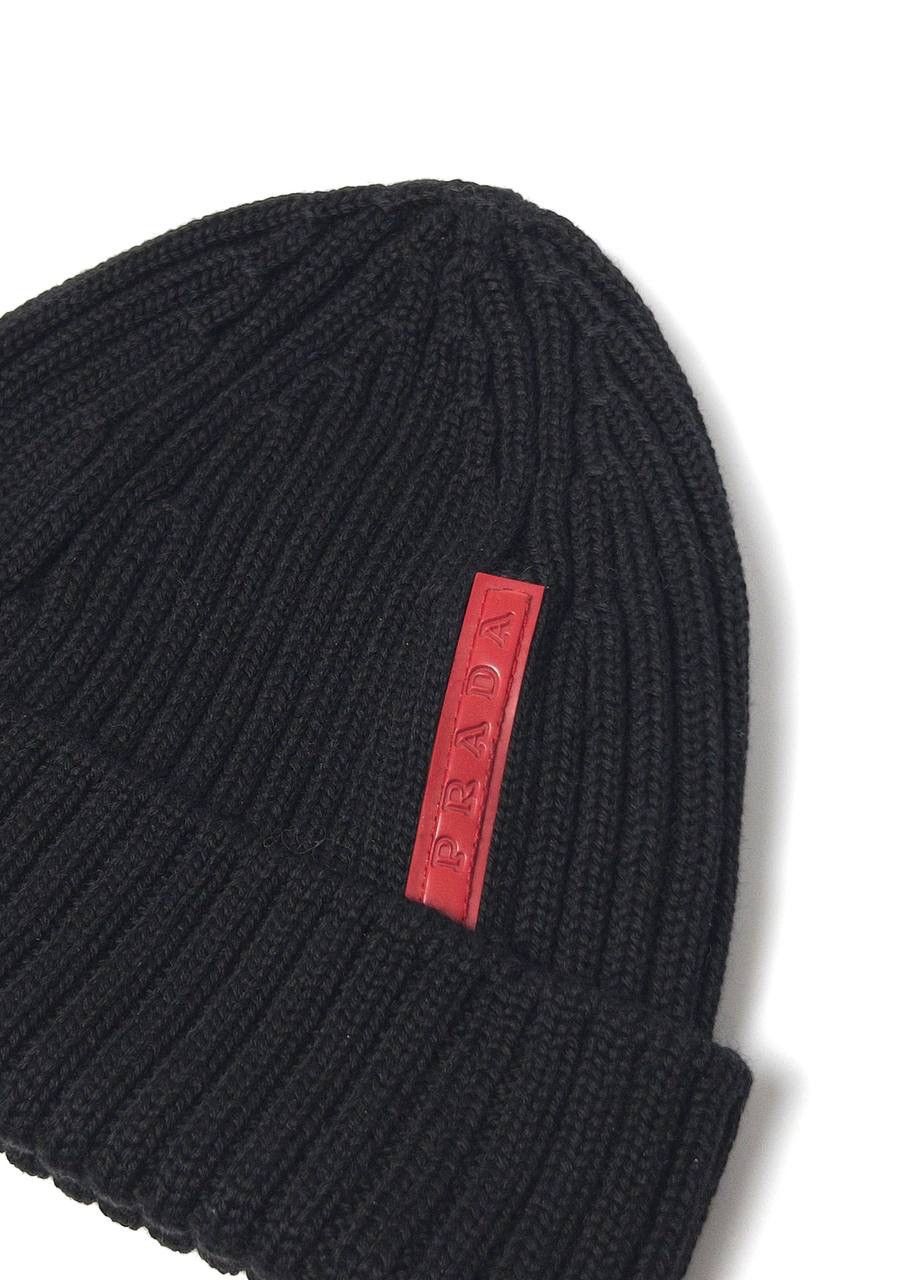 Prada Red Mohair Mohawk Beanie Hat FW 2007 | Grailed