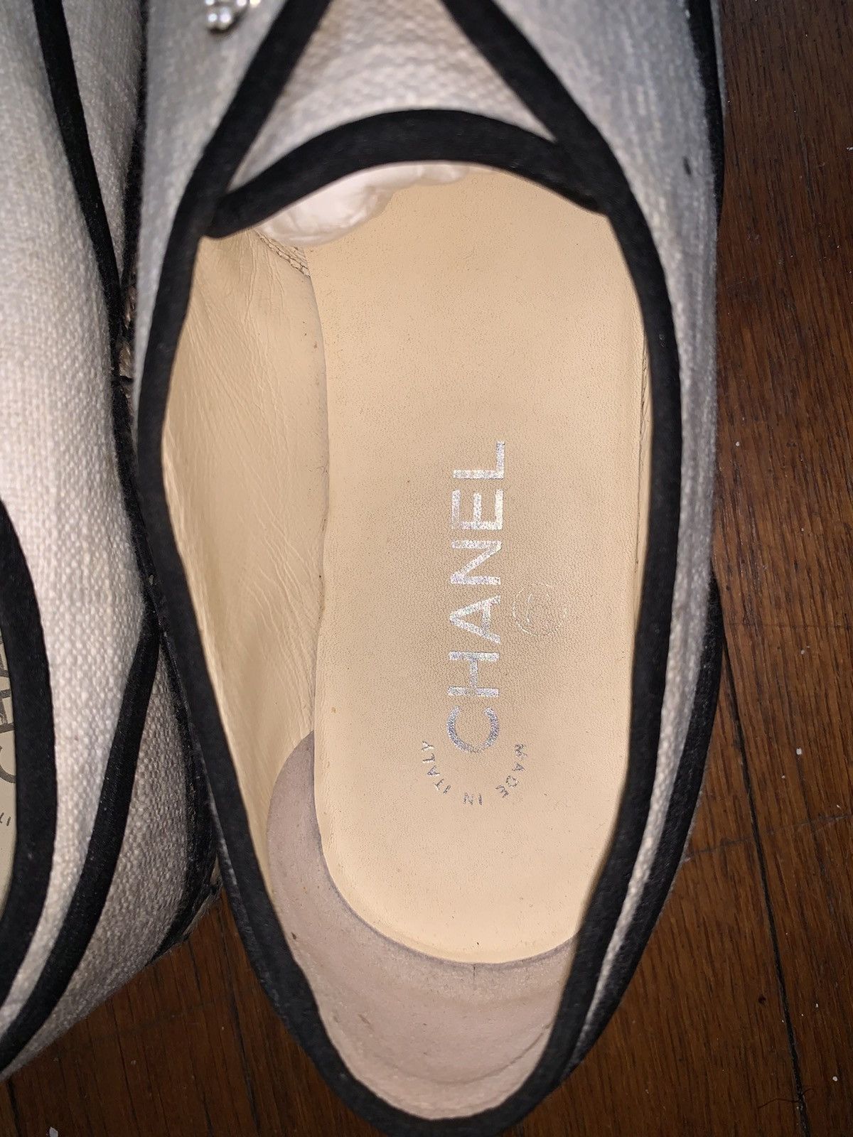 Chanel Chanel Pearl Canvas Espadrille Size US 9.5 / IT 39.5 - 5 Thumbnail