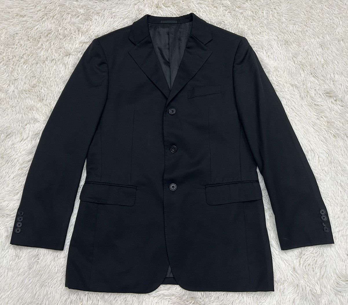 Black Label × Burberry Burberry Black Label Super 120's Wool Blazer Jacket Size 40R - 2 Thumbnail