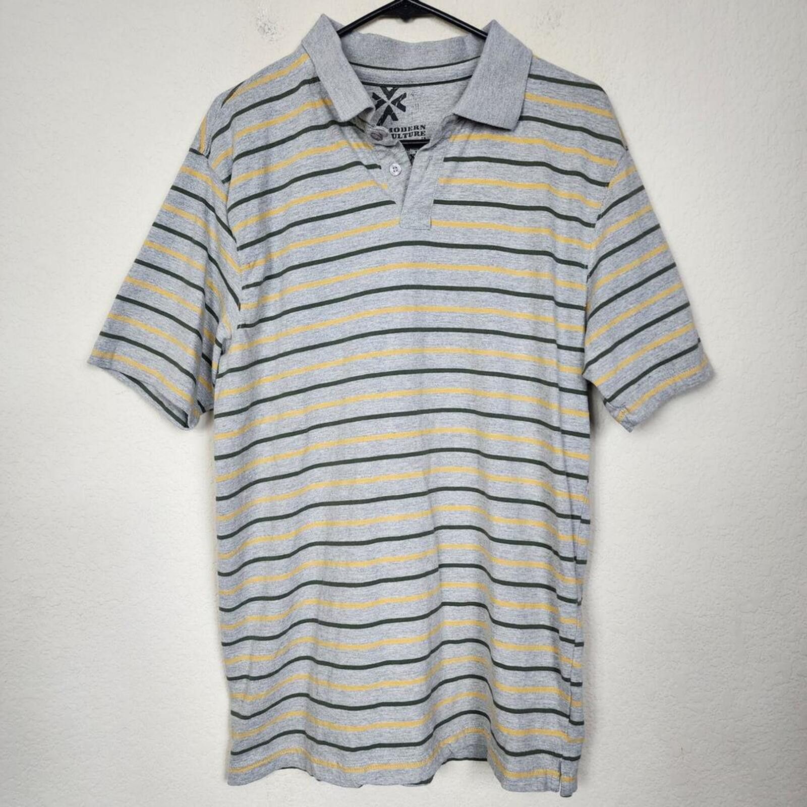Other Modern Culture XXL Striped Collared Polo Shirt Size US XXL / EU 58 / 5 - 1 Thumbnail