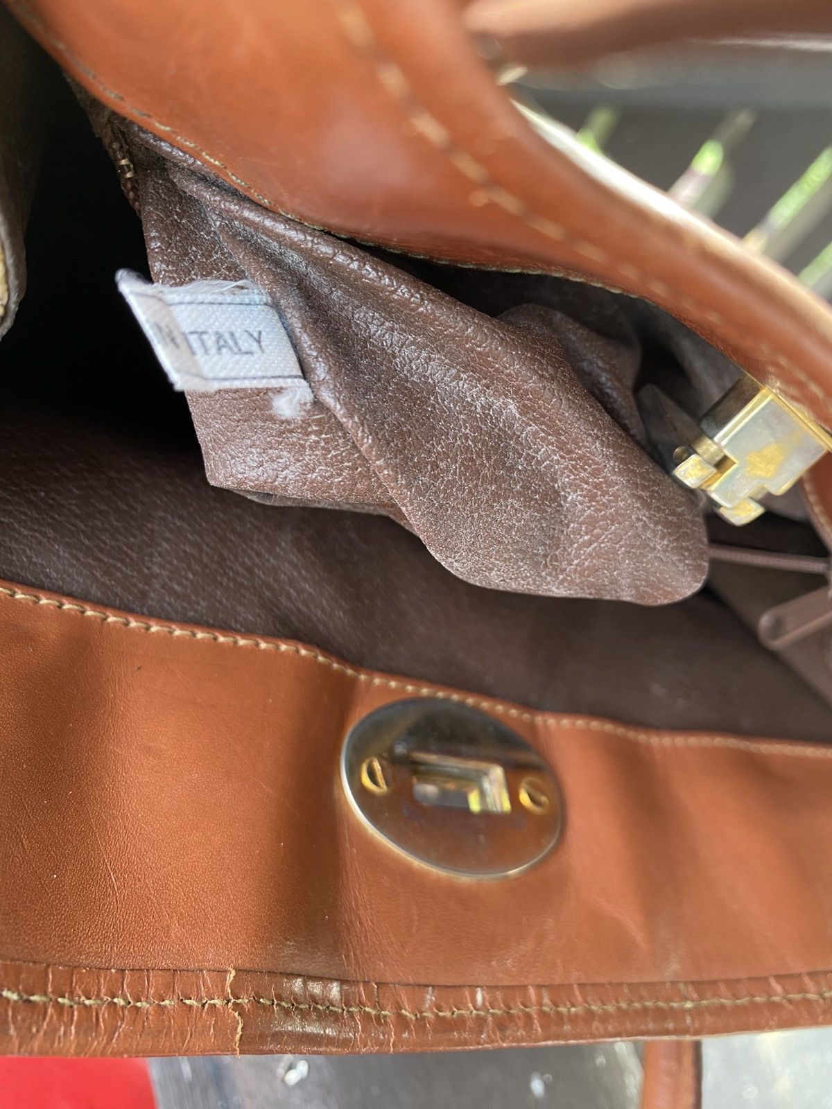 Burberry × Burberry Prorsum × Vintage 80s 90s VTG BURBERRYS NOVA CHECK LEATHER HAND BAG ITALY MADE Size ONE SIZE - 10 Thumbnail