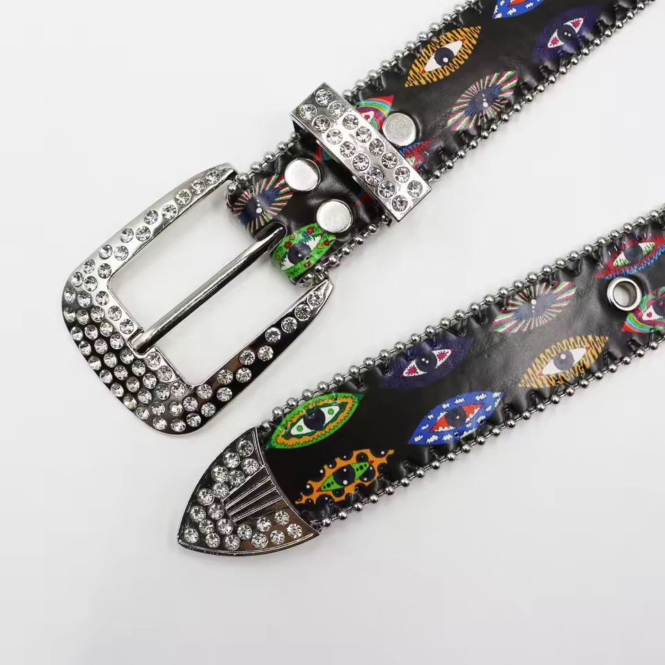 Jewelry Graffiti Art Eye Print Punk Style Belt Size ONE SIZE - 2 Thumbnail