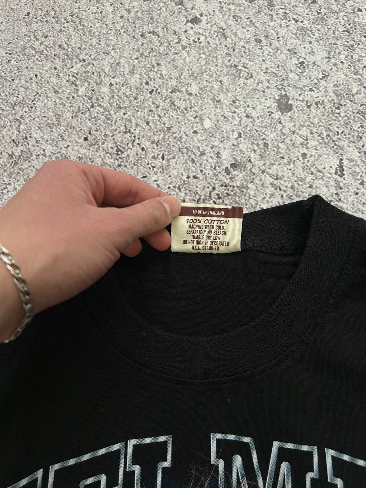 Band Tees × Vintage Vintage 90’s Helmet Laws Suck Skeleton On A Bike Rock Tee Size US XL / EU 56 / 4 - 9 Thumbnail
