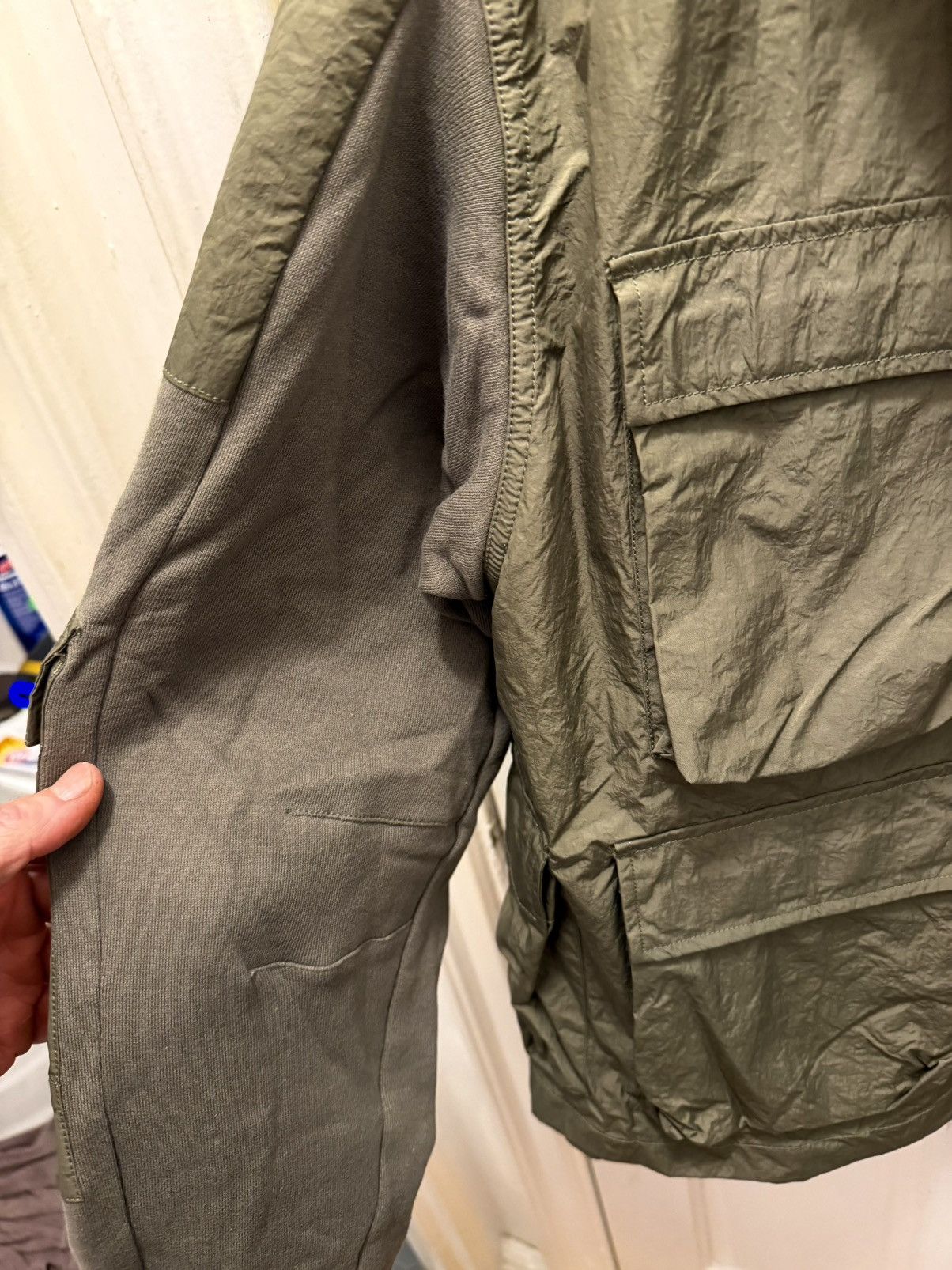 John Elliott NWT $450 Hybrid Panel Military Jacket Size US L / EU 52-54 / 3 - 4 Thumbnail