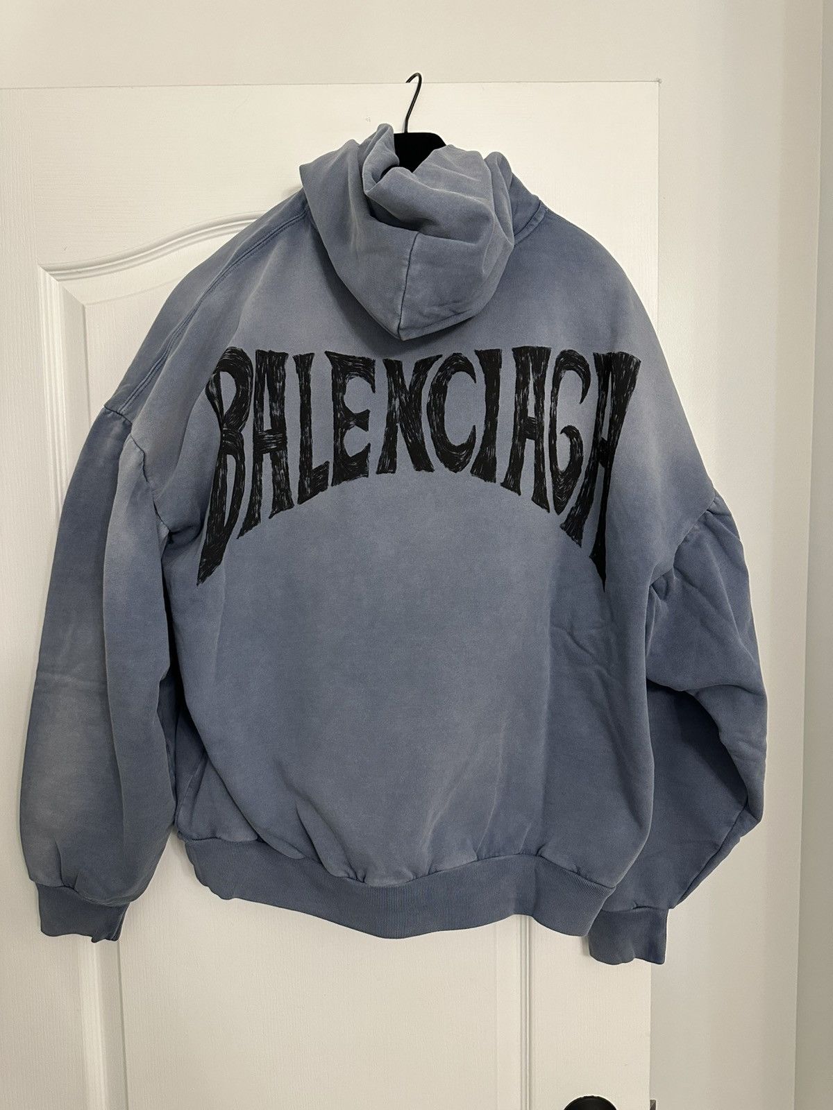 Balenciaga Balenciaga Hand Drawn Round Hoodie | Grailed