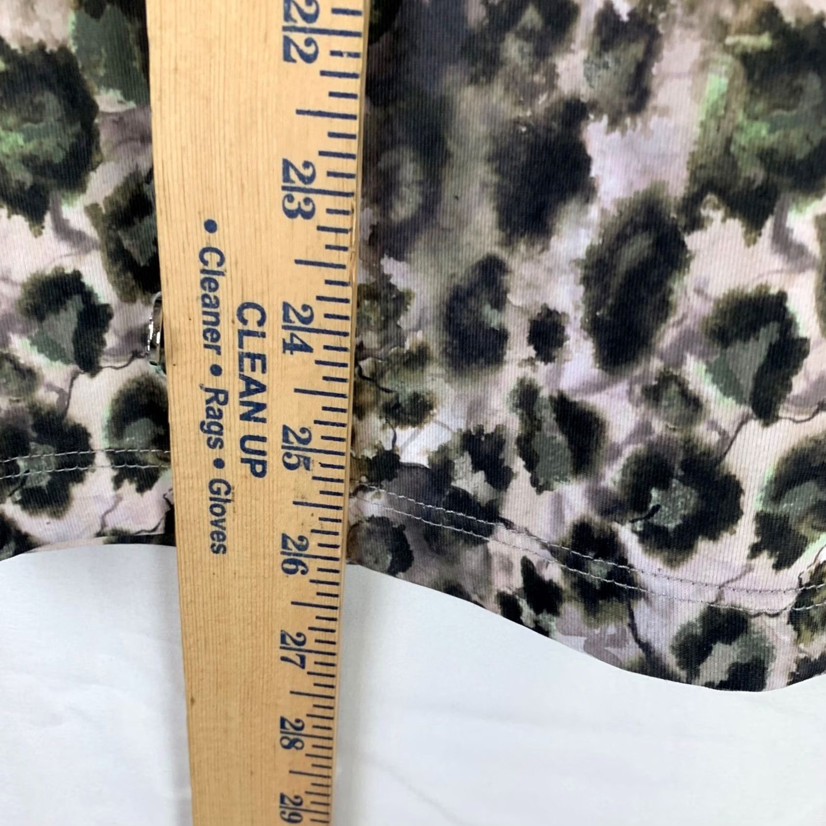 Vintage VINTAGE Daily Sports Quarter Zip Pullover Womens L Green Leopard Print Long Sleeve Size L / US 10 / IT 46 - 5 Thumbnail