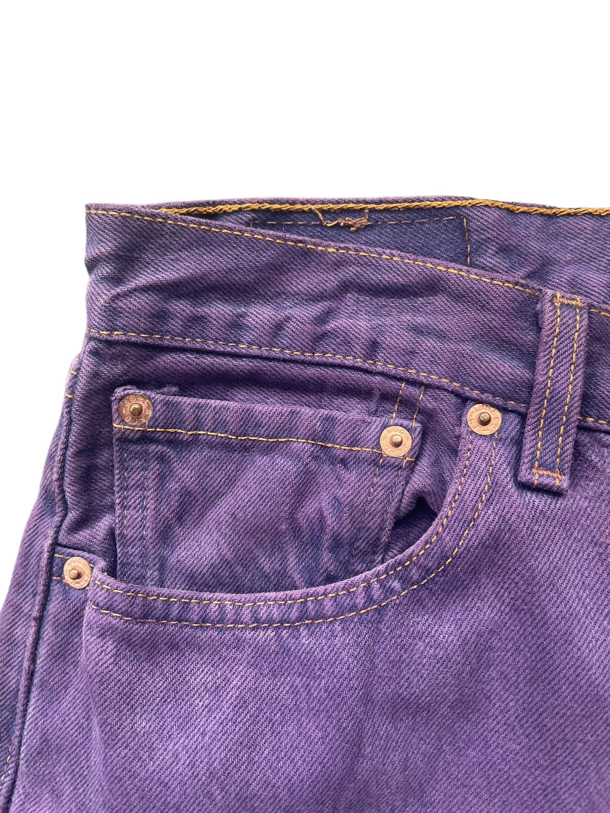 Levi's × Vintage Vintage 1997 Levis 501 e Purple Size 30" / US 8 / IT 44 - 7 Thumbnail