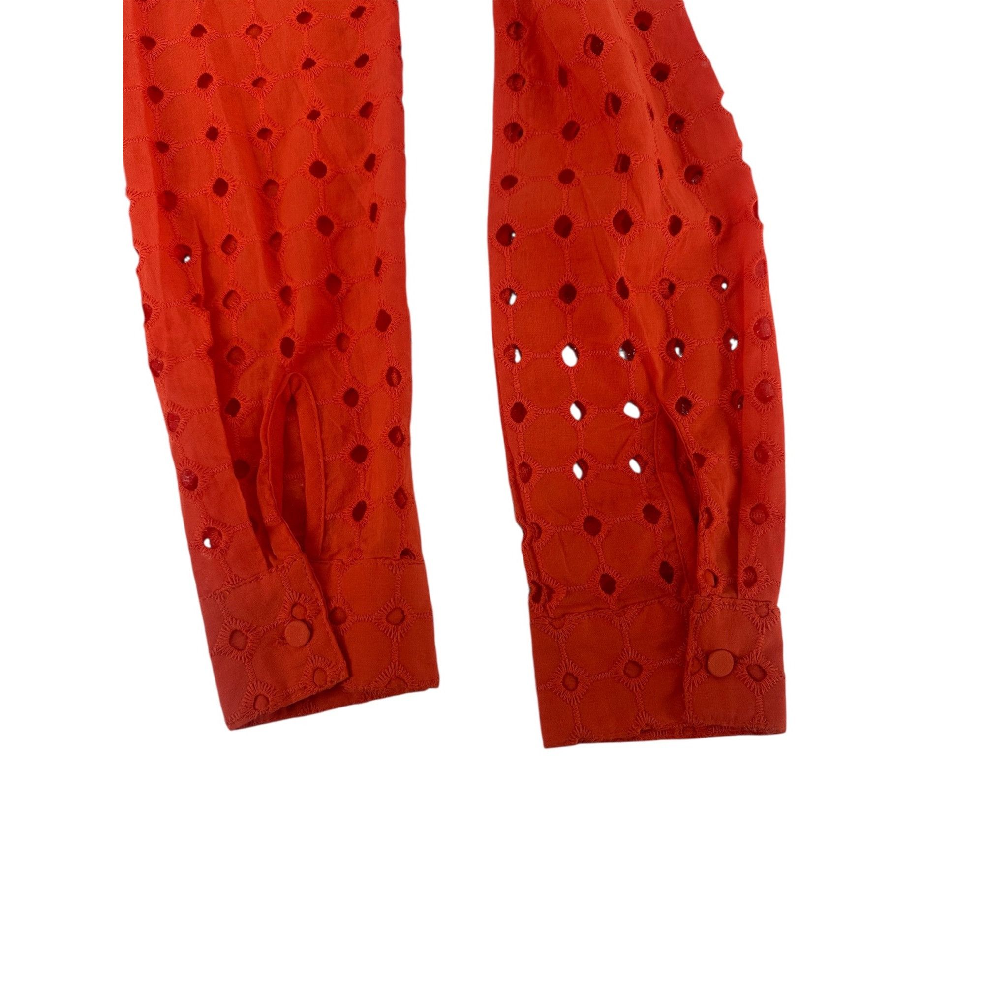 Other Adiva Eyelet Top - Orange Embroidered Cutout - Size Small Size S / US 4 / IT 40 - 7 Thumbnail