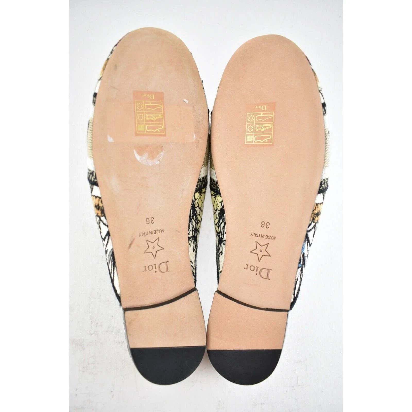 Dior Off Mule Mille Fleurs Backless Slide Ballerina Flat 36 Size US 6 / IT 36 - 12 Thumbnail