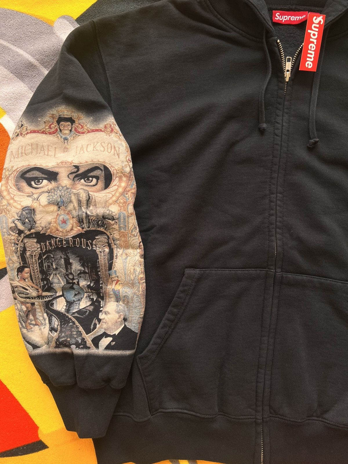 Supreme Supreme Michael Jackson Dangerous Zip Up Hooded Sweatshirt Size US XL / EU 56 / 4 - 9 Thumbnail