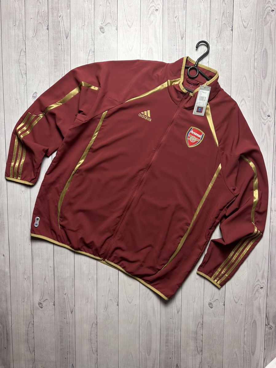 image of Vintage Adidas Arsenal Soccer Track Jacket 2006 in Red, Men's (Size 2XL)