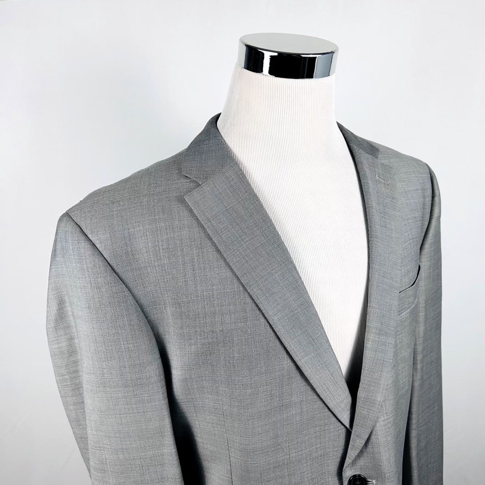Tommy Hilfiger Tommy Hilfiger Sport Coat 46L Gray 2 Button Double Vented Wool Jacket Mens Regular Long Notch Lapel Two-Button Front Size US XS / EU 42 / 0 - 2 Thumbnail