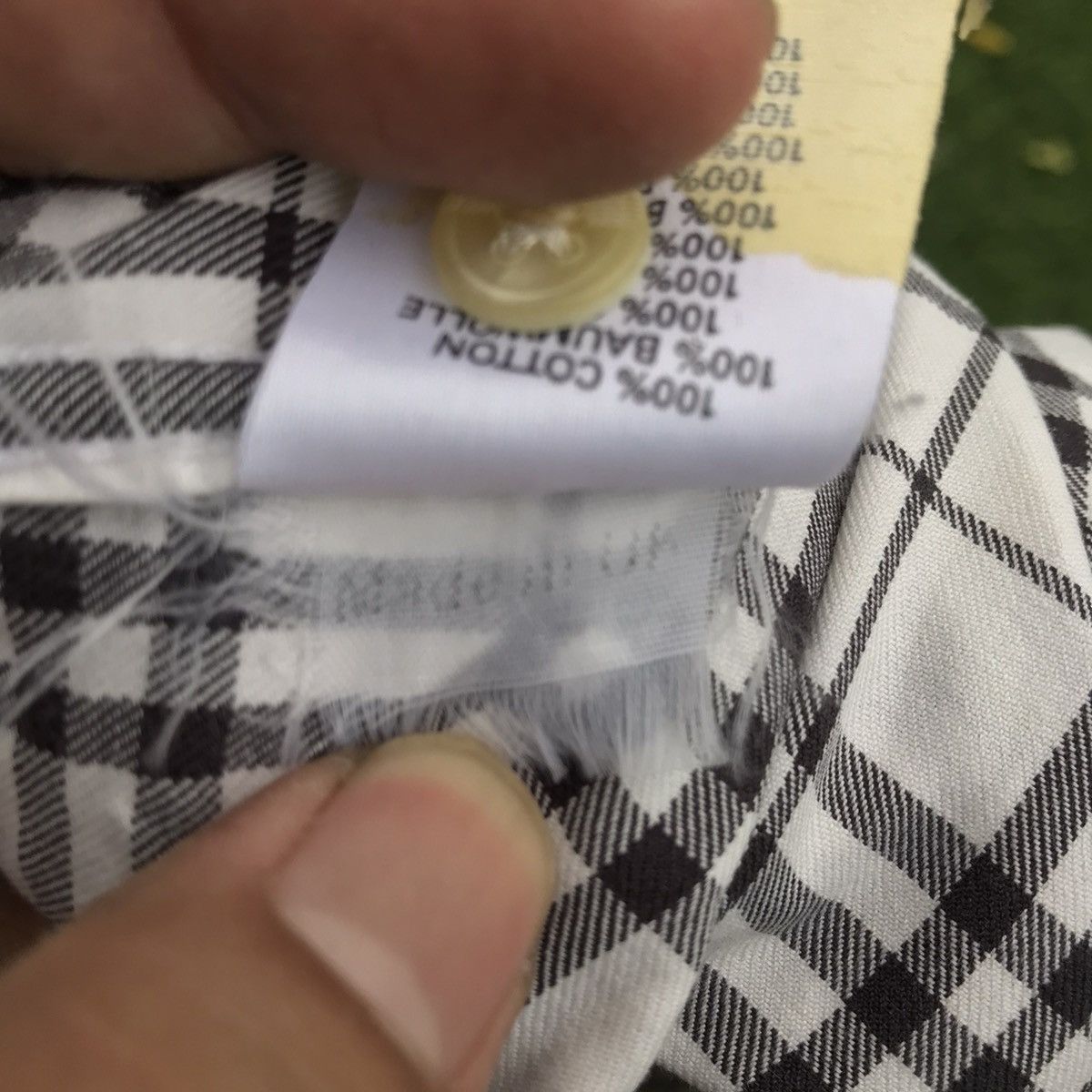 Burberry × Designer Vintage Burberry shirt london Nova check White tartan Iconic Size US L / EU 52-54 / 3 - 19 Thumbnail