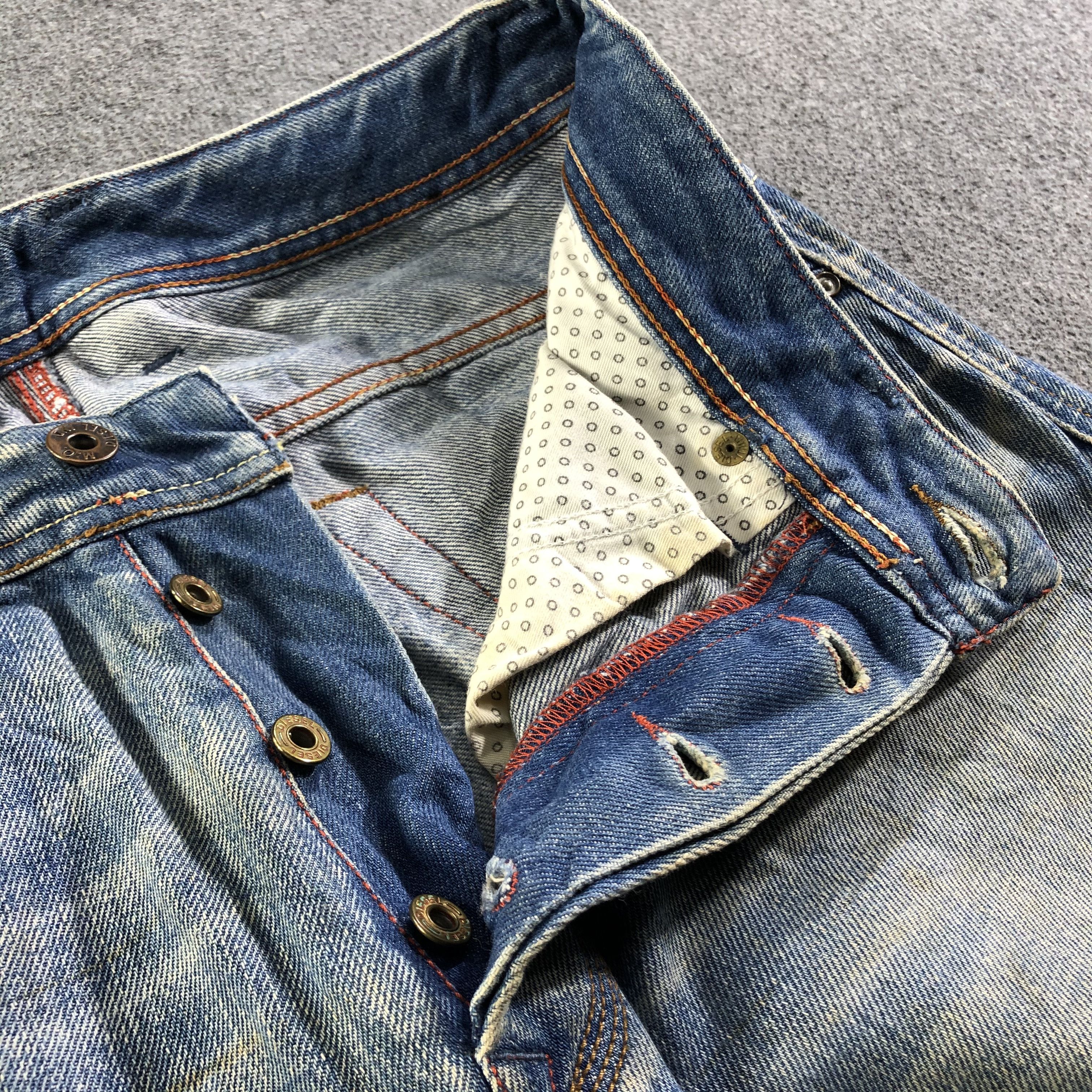 Diesel Vintage Blue Wash Diesel Industry Jeans-J3997 Size US 34 / EU 50 - 9 Thumbnail