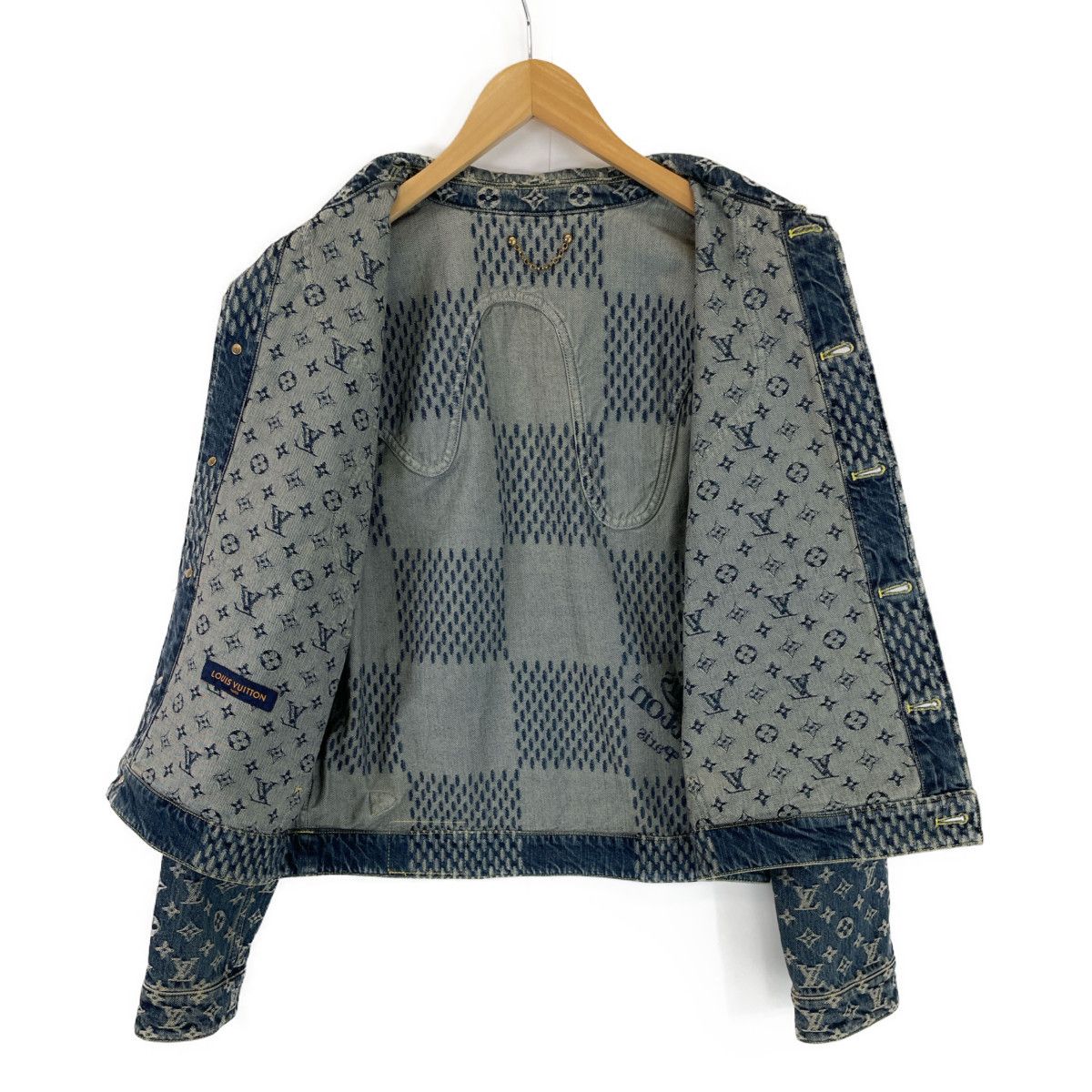 Louis Vuitton Louis Vuitton Wave Damier Denim Jacket Size US M / EU 48-50 / 2 - 5 Thumbnail
