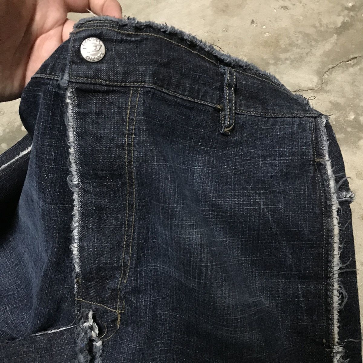Diesel × Vintage Crazy Vintage Y2K Diesel Baggy Wide Leg Distressed Jeans Size US 34 / EU 50 - 8 Thumbnail