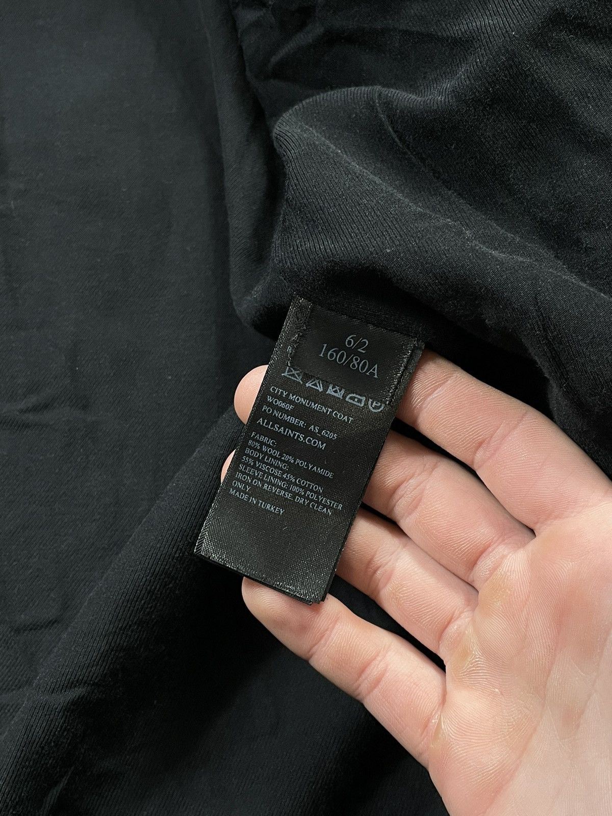 Allsaints × Designer Allsaints Women’s Monument Eve Wool Coat Size XS / US 0-2 / IT 36-38 - 8 Thumbnail