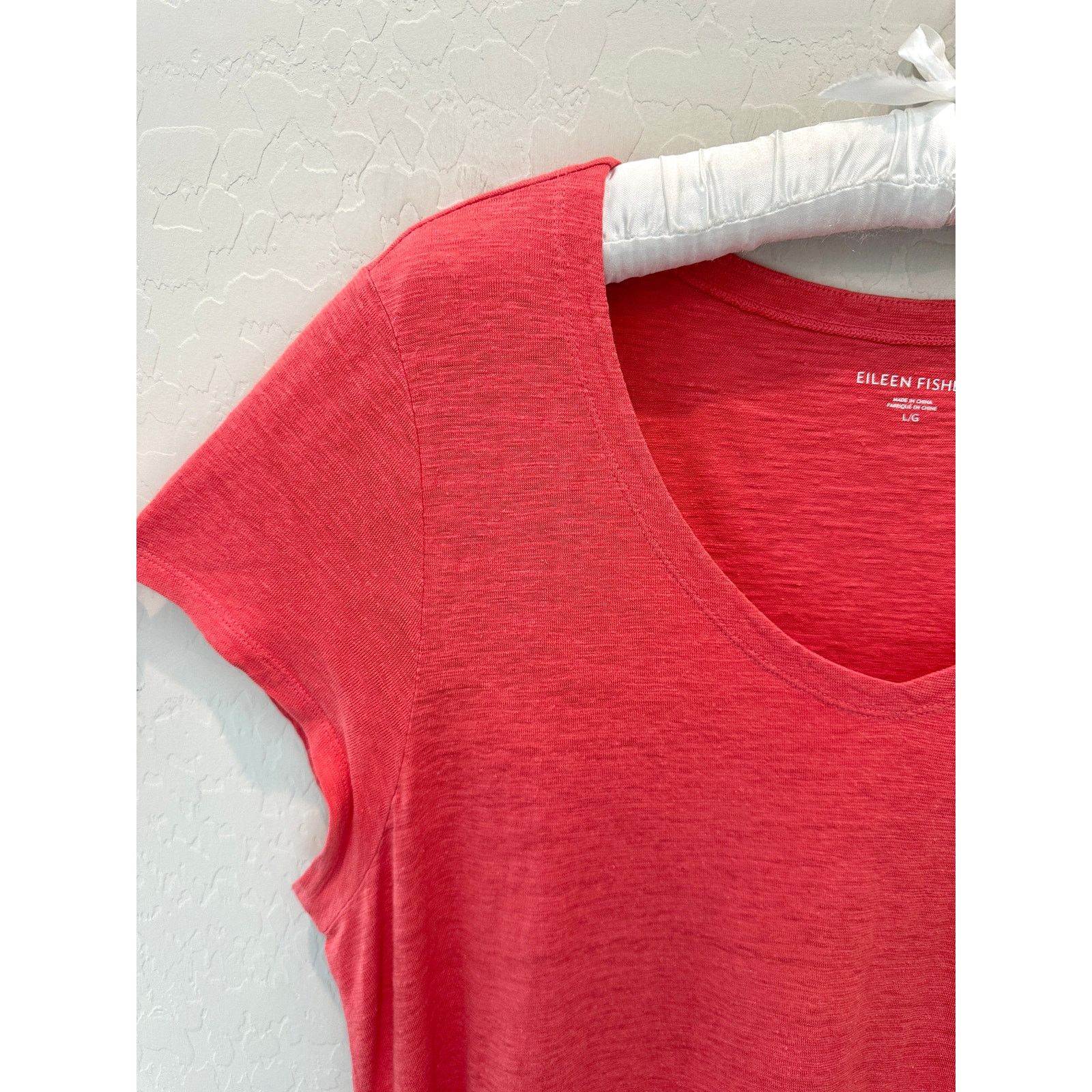 Eileen Fisher EILEEN FISHER Coral Hemp Organic Cotton Sharkbite Hem Dress Size L / US 10 / IT 46 - 2 Thumbnail