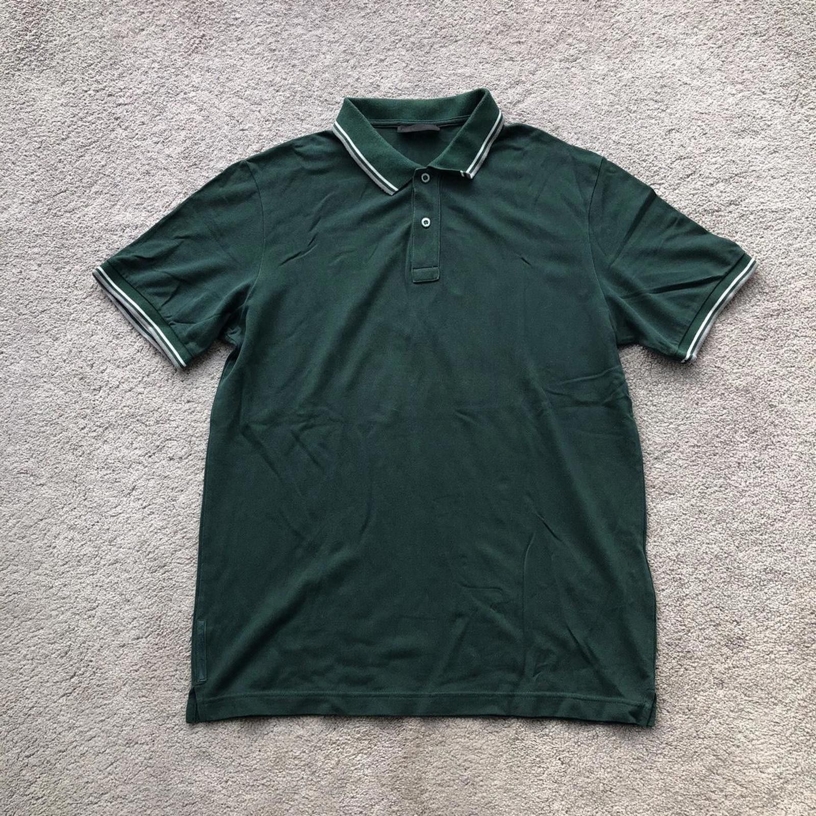 Prada Prada Tonal Green Tab Polo Shirt Size US XL / EU 56 / 4 - 1 Thumbnail