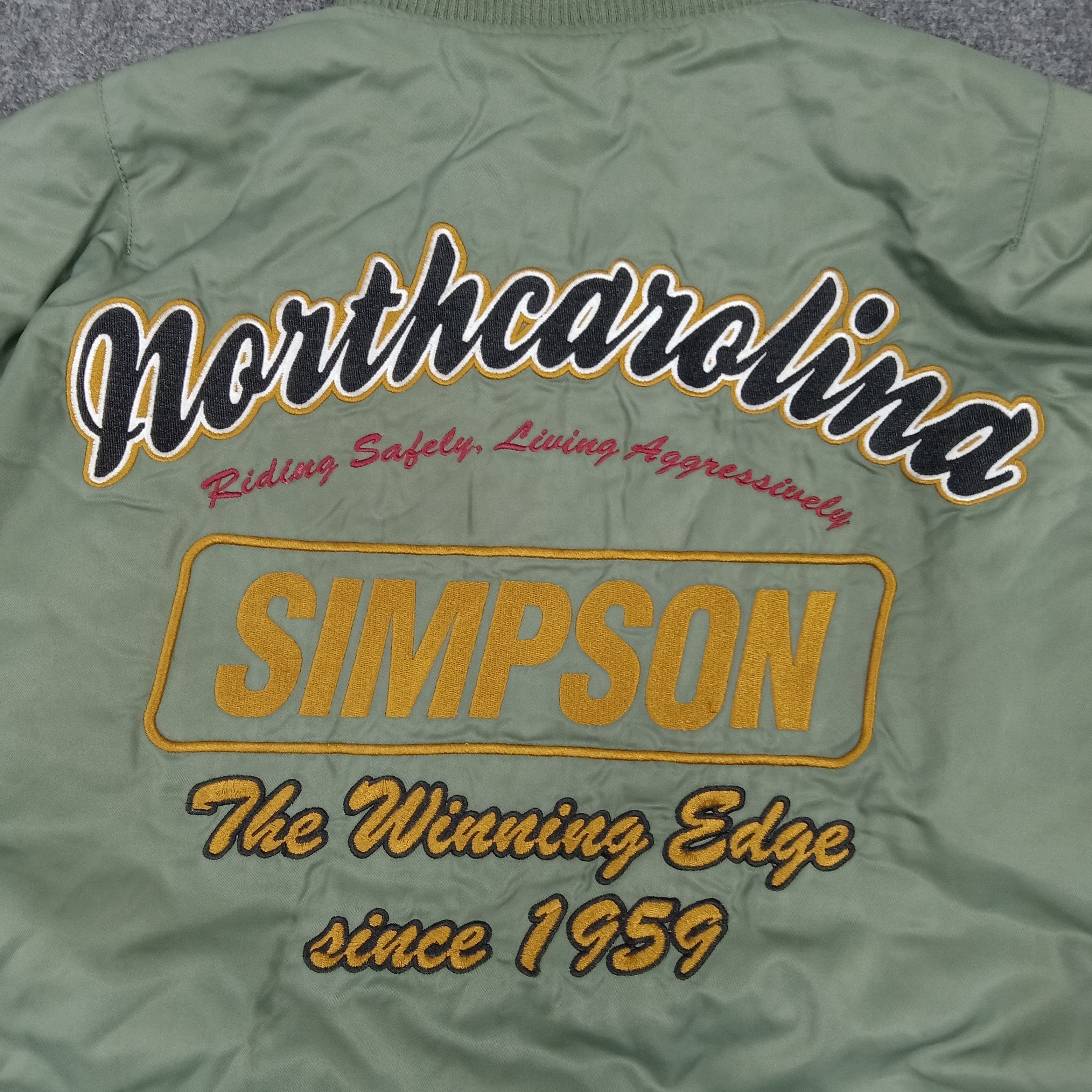Vintage Simpson North Carolina Motorsports Racing Jacket Size US L / EU 52-54 / 3 - 2 Thumbnail