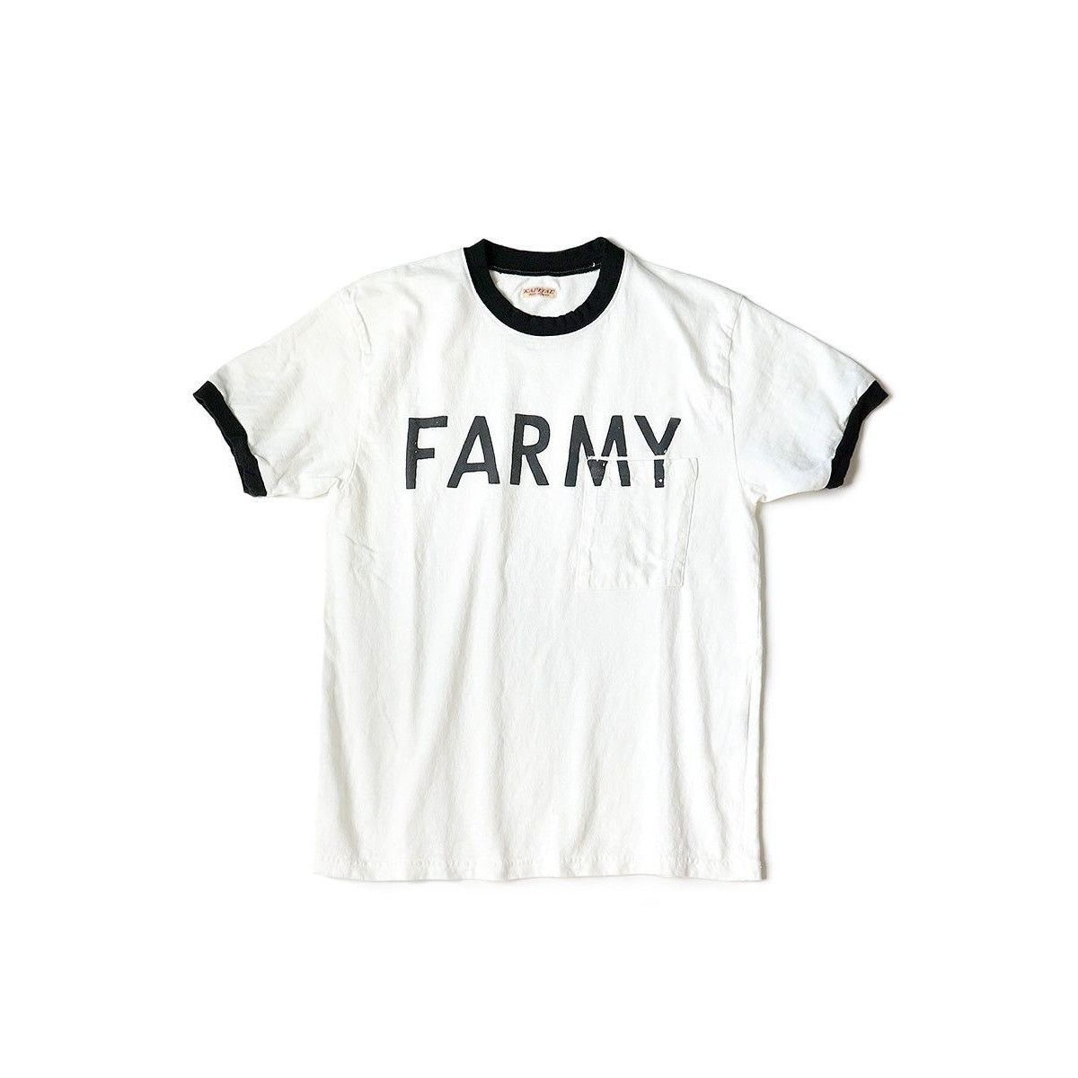 Kapital Kapital 18.5/-Tenjiku Ringer Pocket T-shirt (FARMY) Tee M Size US M / EU 48-50 / 2 - 1 Thumbnail