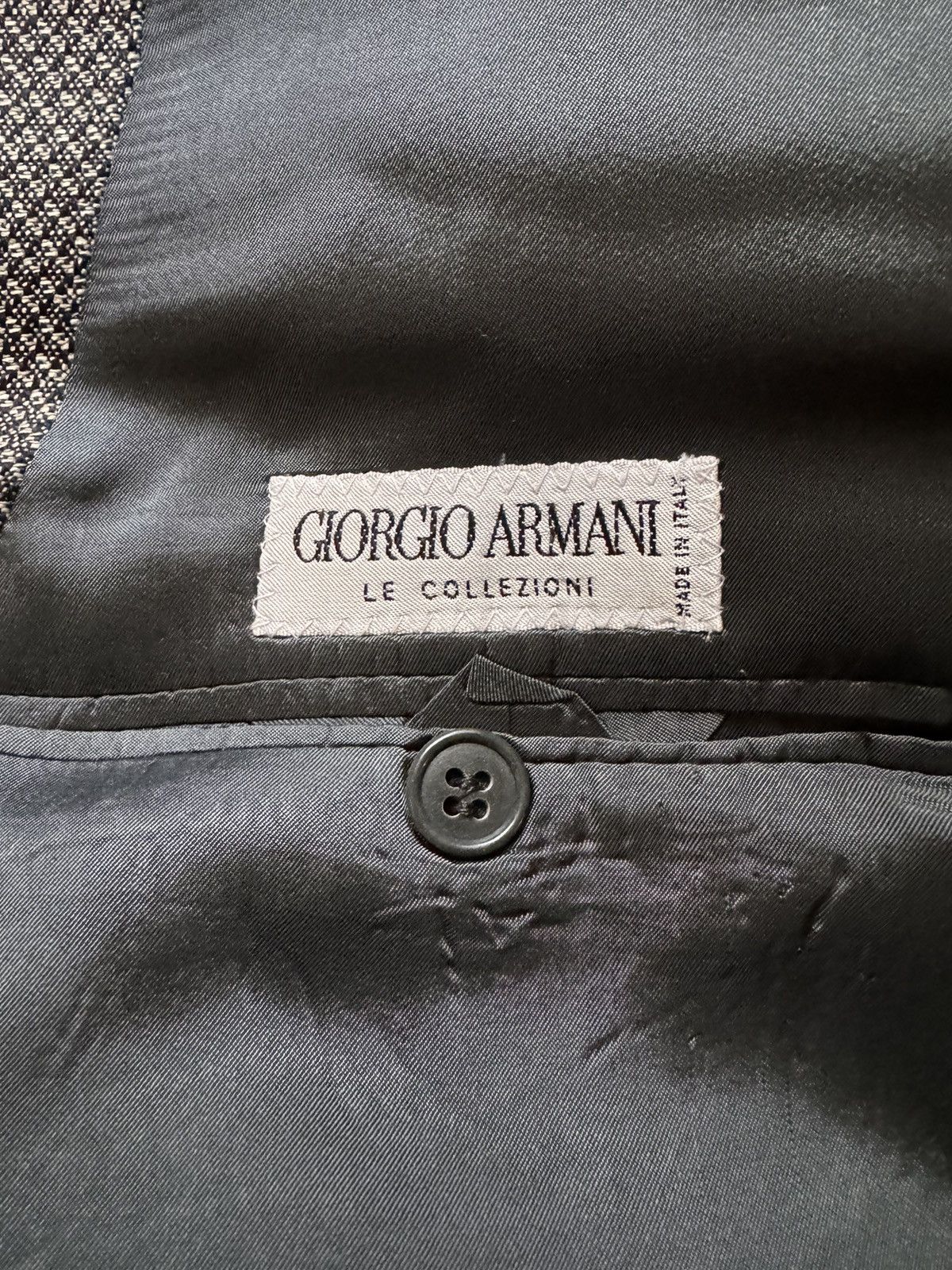 Giorgio Armani Giorgio Armani Le Collezioni Peak Lapel DB Wool Jacket Size 42R - 7 Thumbnail