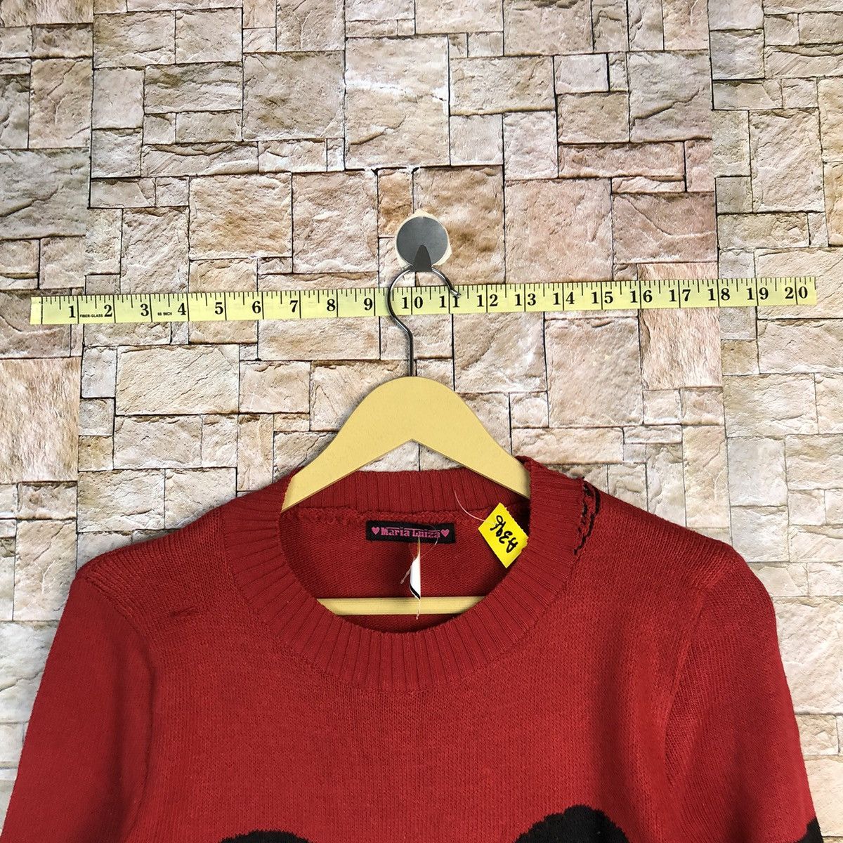 Disney Maria Luizat X mickey mouse stripe Red Knitwear #A396 Size S / US 4 / IT 40 - 4 Thumbnail