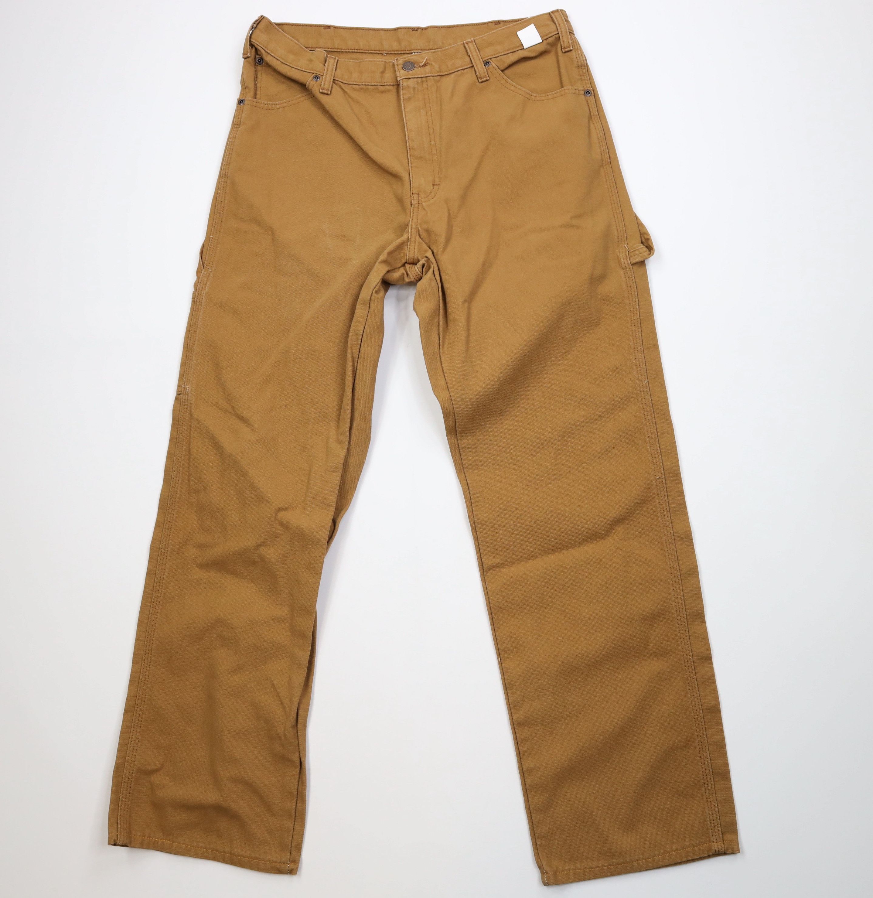 Dickies Vintage Y2K Dickies Wide Leg Dungaree Pants Duck Brown Size US 34 / EU 50 - 1 Thumbnail