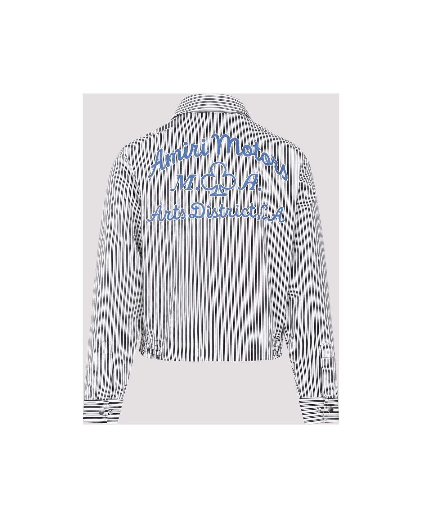 Amiri o1y0525 Logo Jacket in White/Black Size US L / EU 52-54 / 3 - 2 Thumbnail