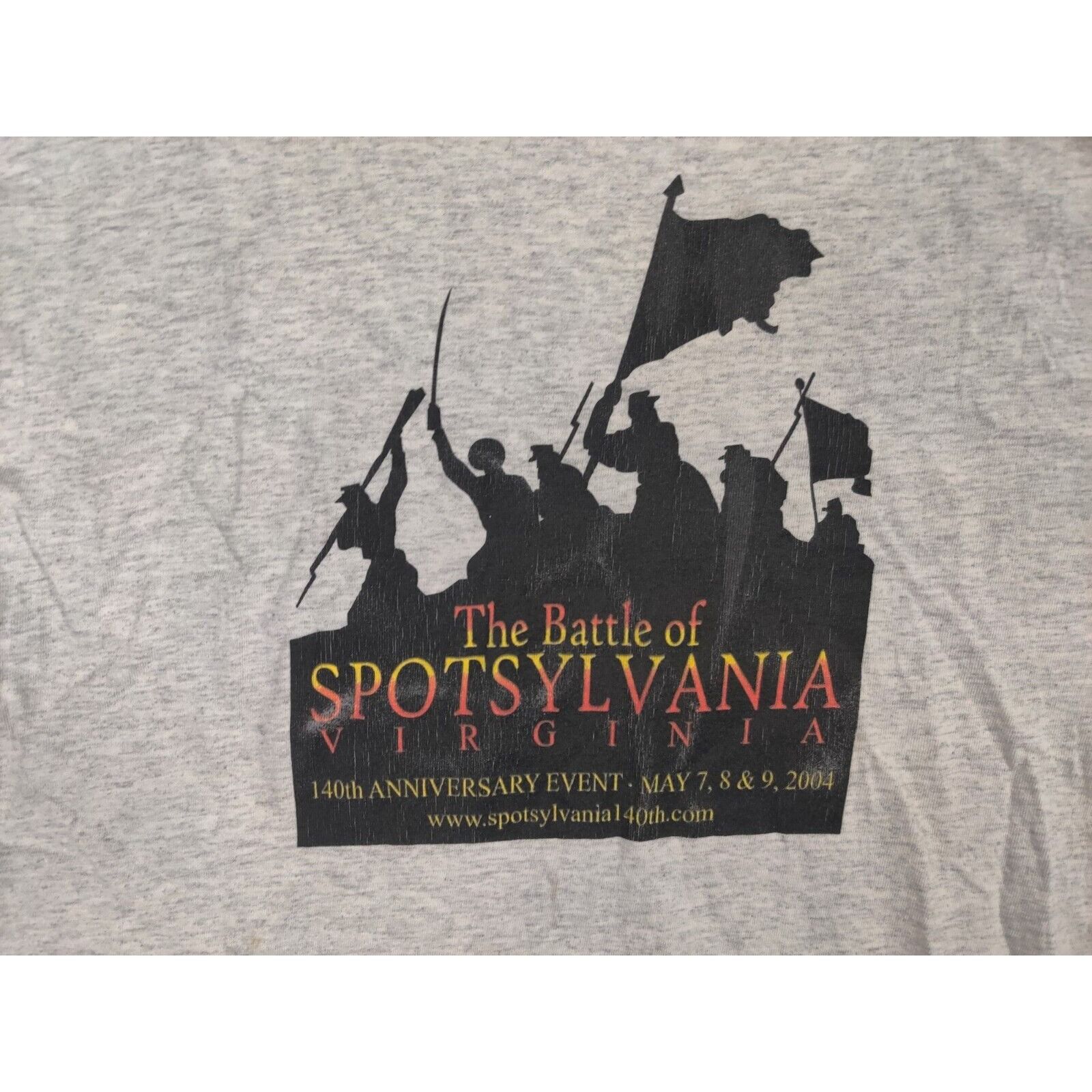 Hanes VINTAGE Virginia Shirt Adult Mens The Battle of Spotsylvania Size US M / EU 48-50 / 2 - 2 Thumbnail