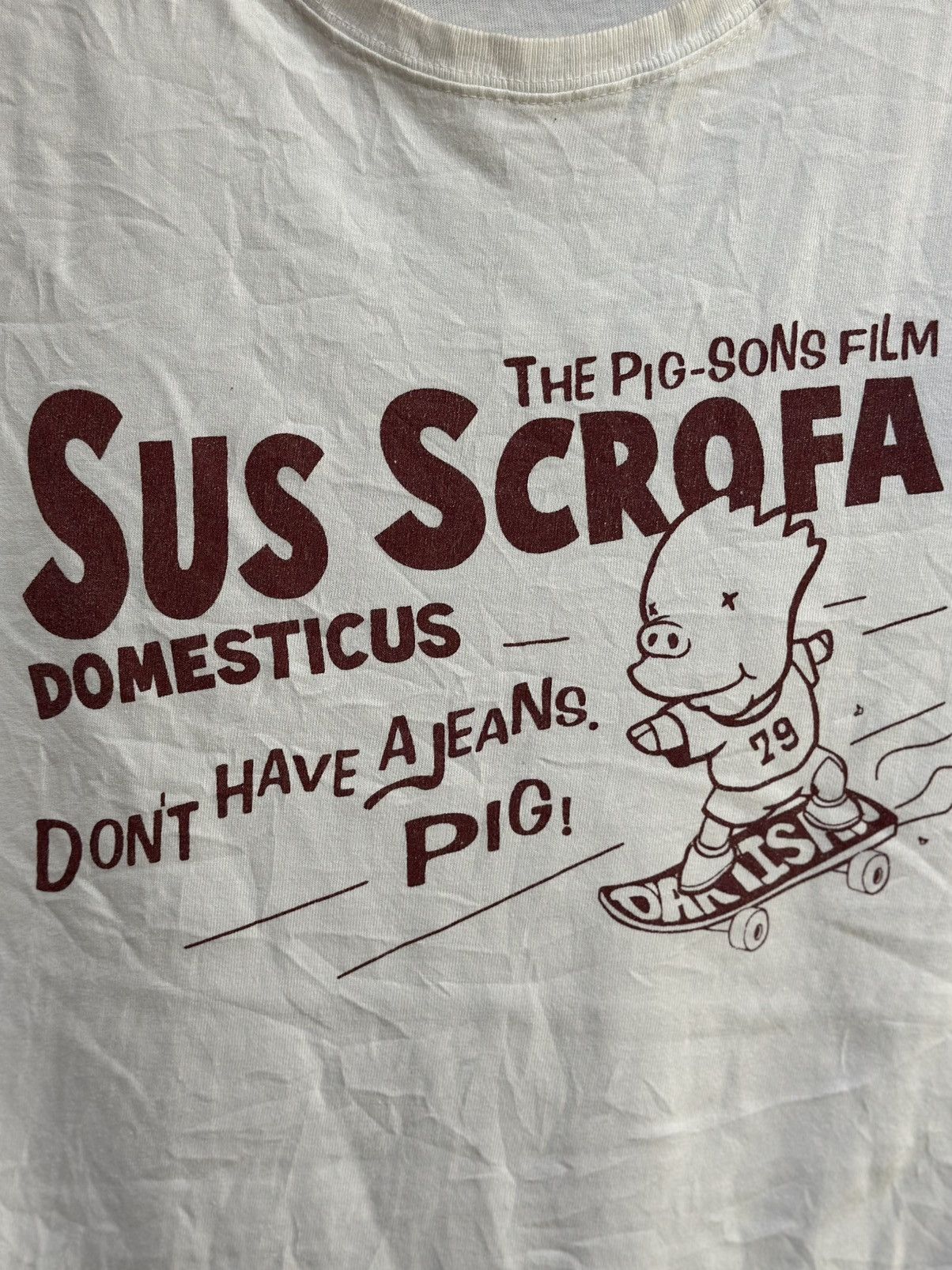 Studio D'Artisan × Vintage Vintage Studio D.Artisan The Pig Son Film Sus scrofa Tee Size US M / EU 48-50 / 2 - 2 Thumbnail